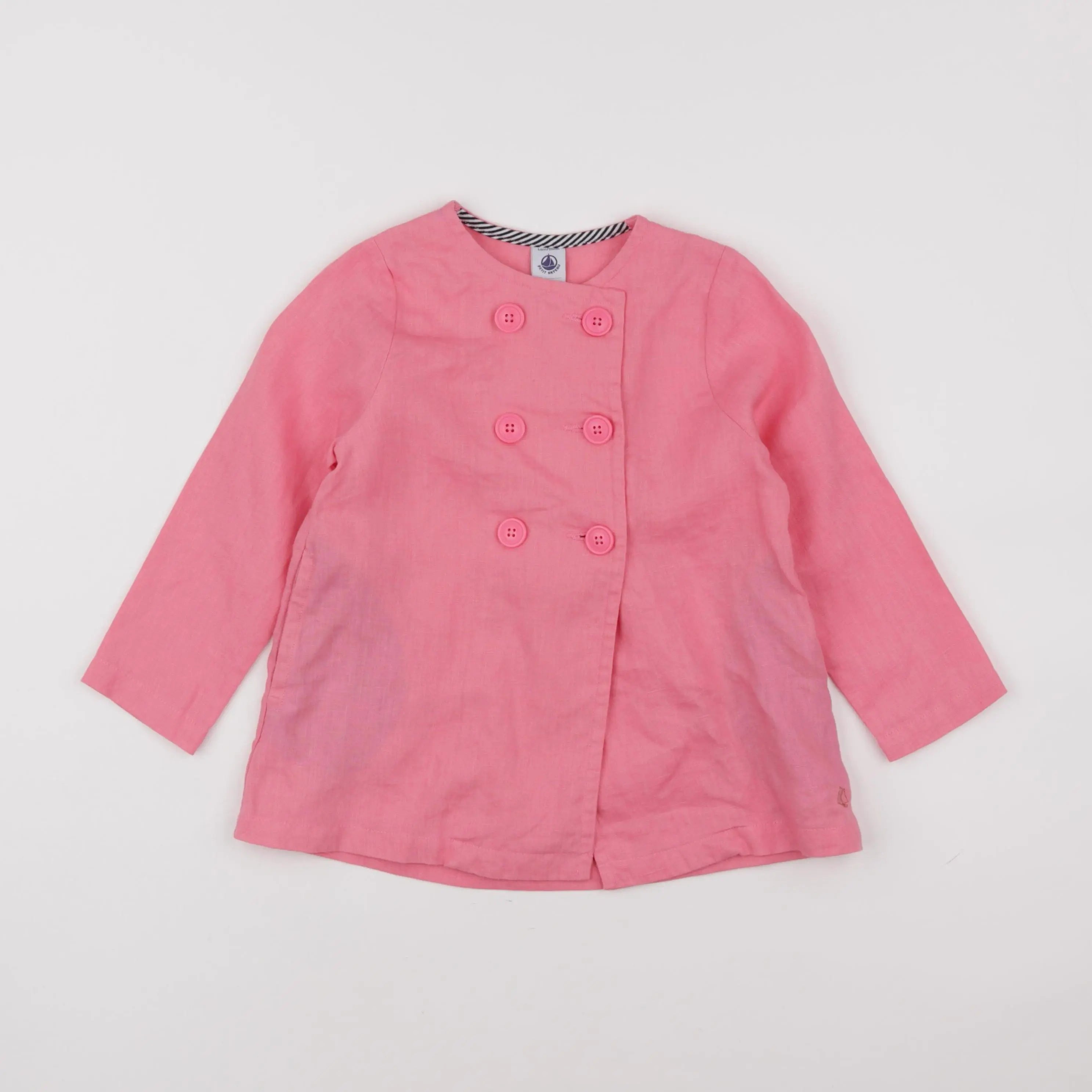 Petit Bateau - veste rose - 4 ans