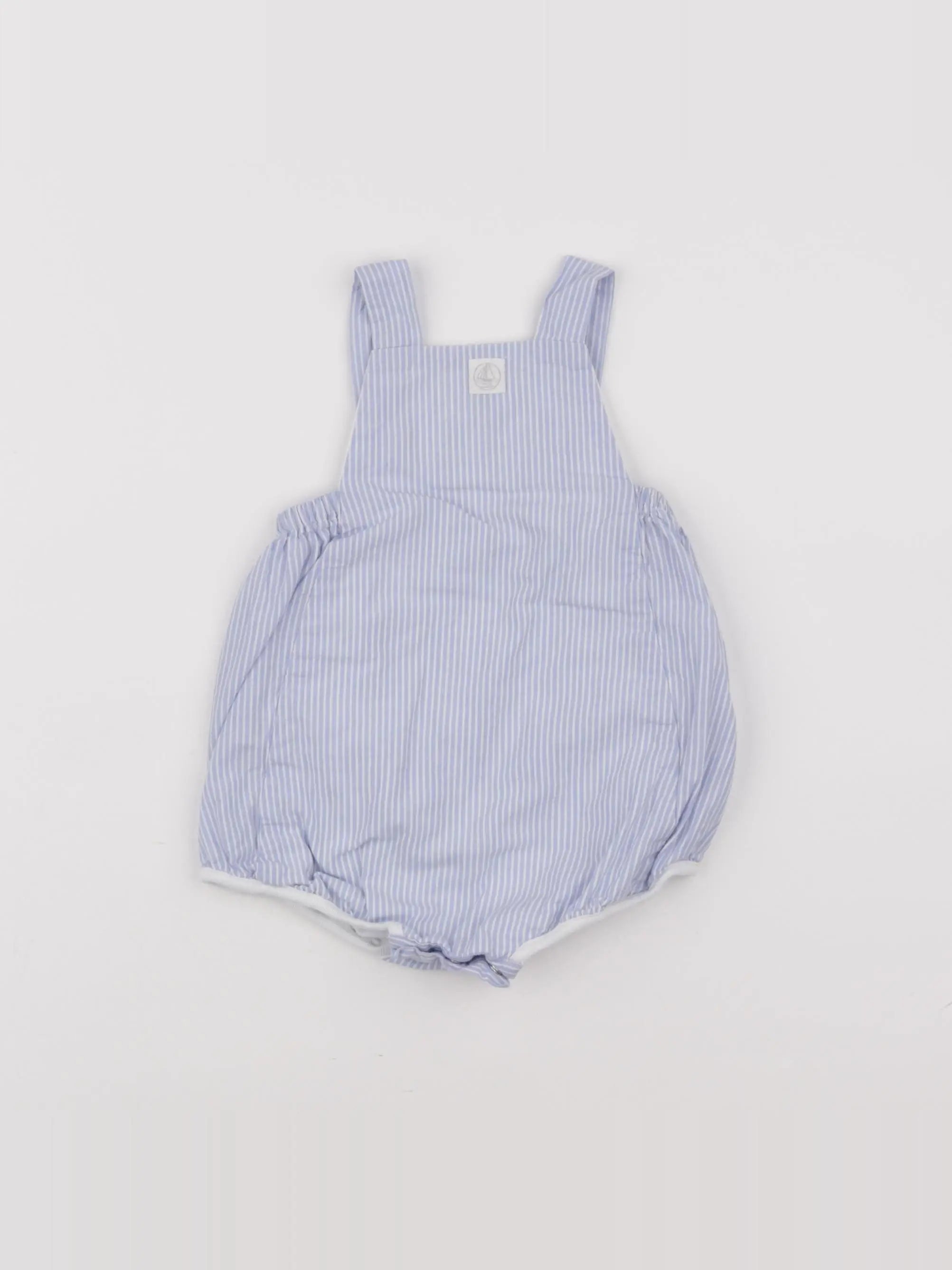 Petit Bateau - salopette bleu - 6 mois