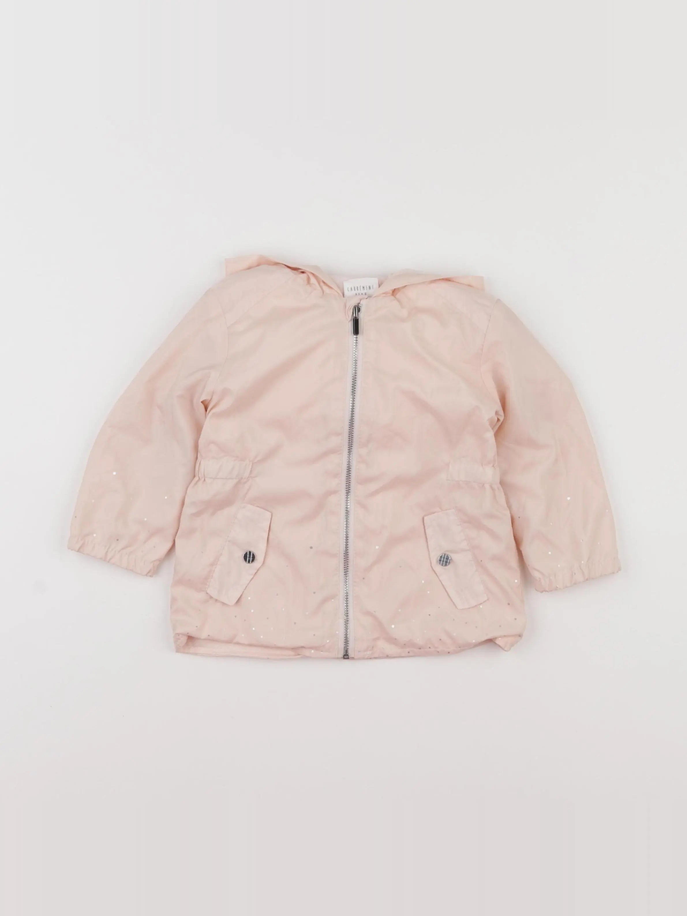 Carrément Beau - imperméable rose - 12 mois