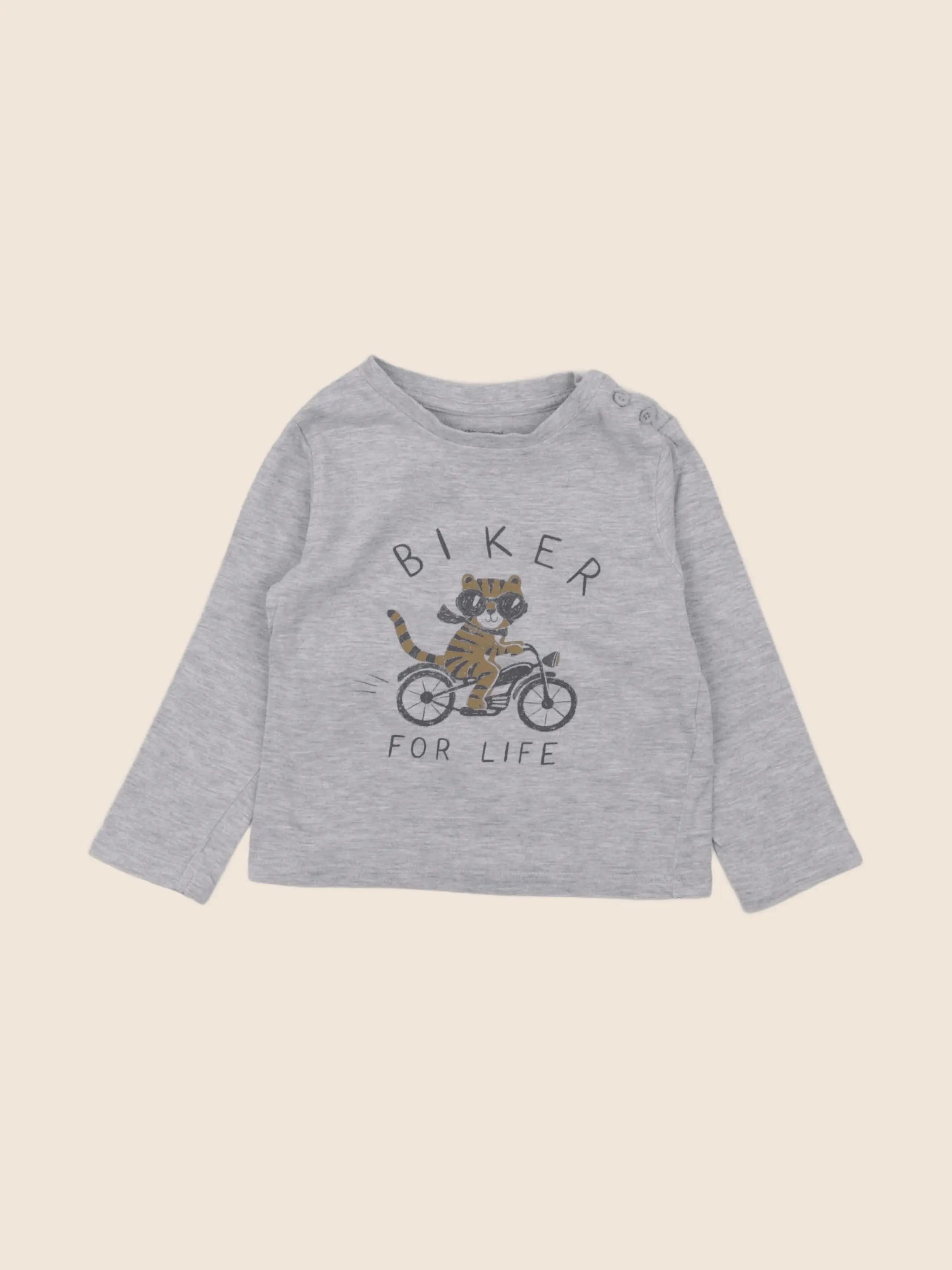 Vertbaudet - tee-shirt gris - 18 mois