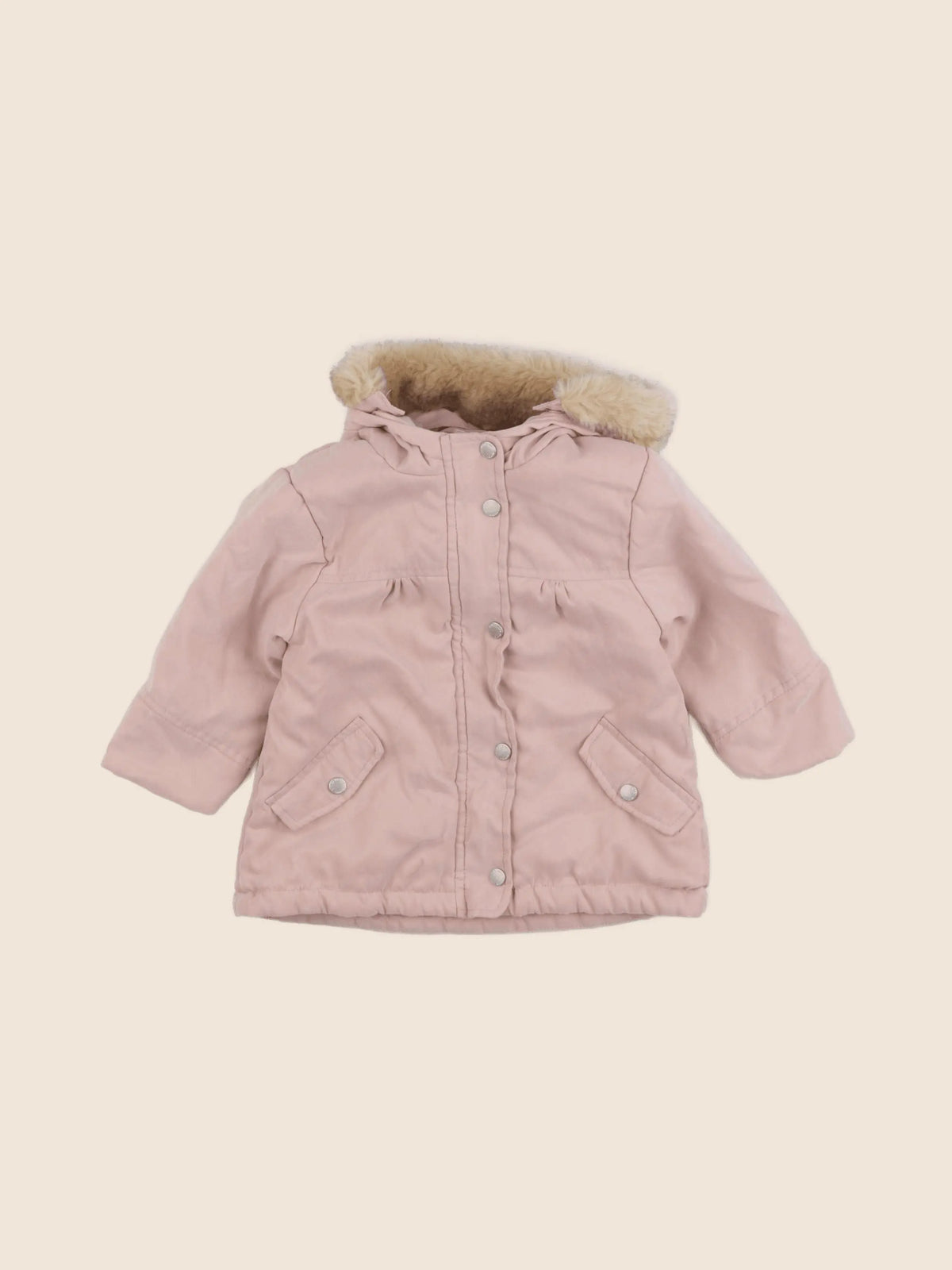 Vertbaudet - parka rose - 12 mois
