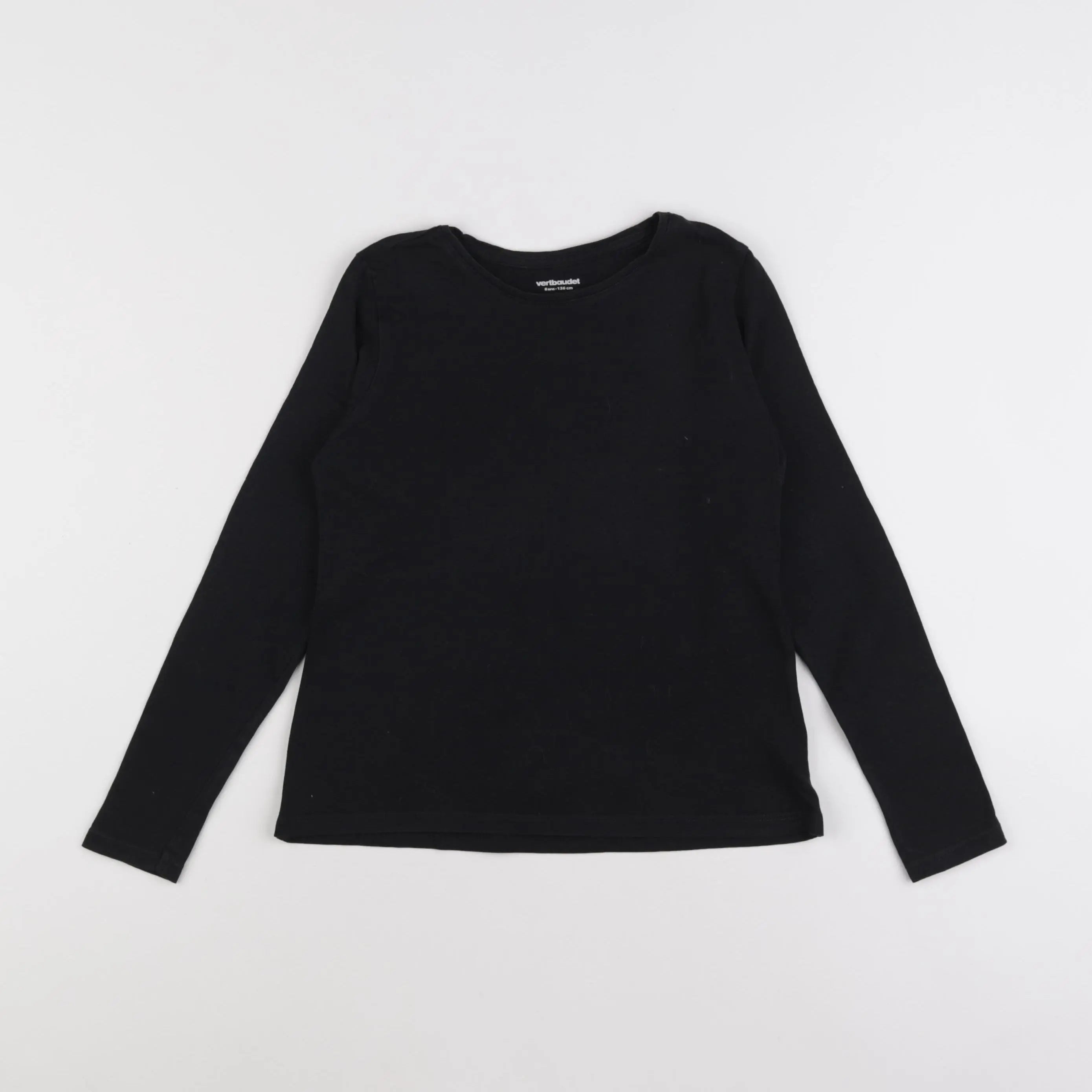 Vertbaudet - tee-shirt noir - 8 ans