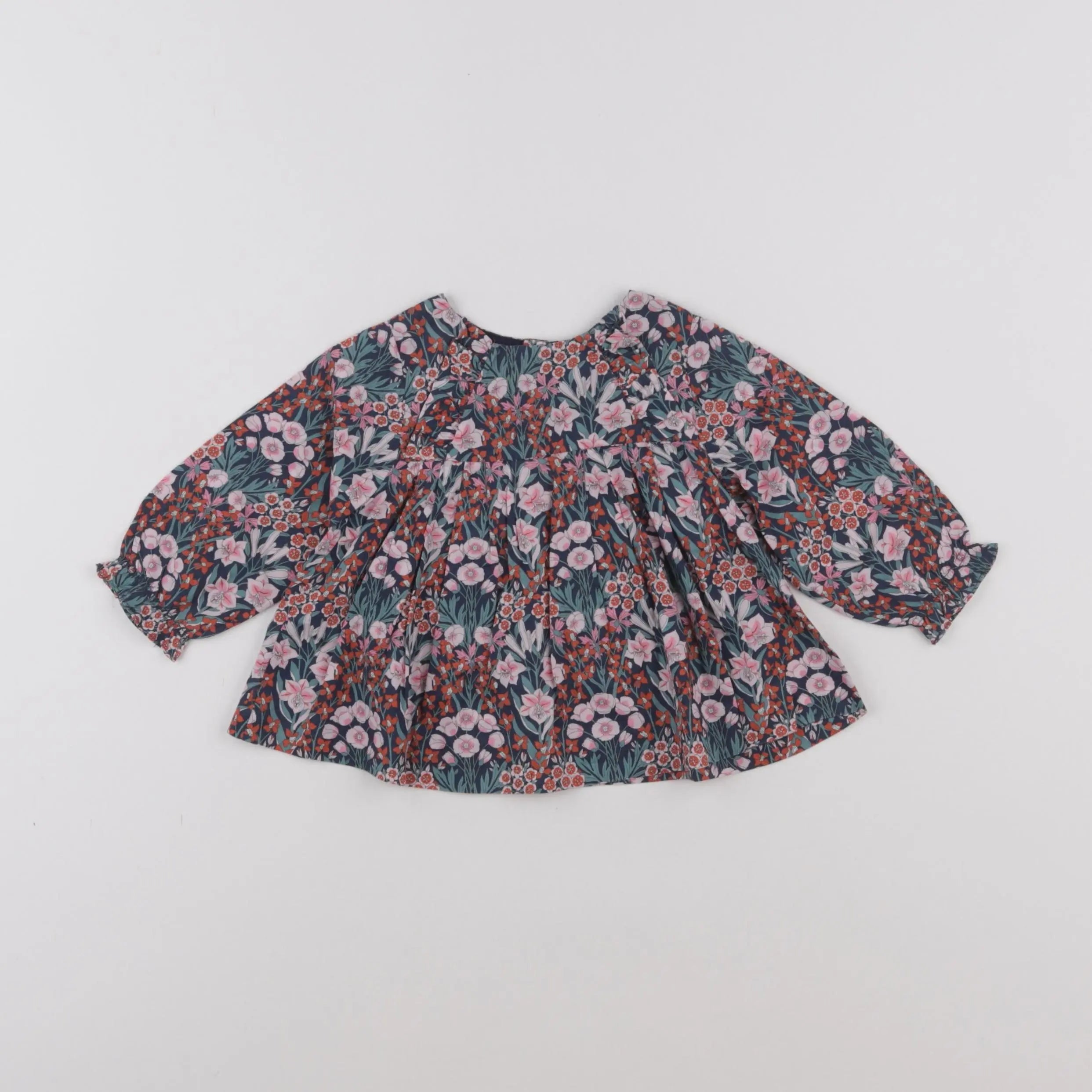 Jacadi - blouse liberty multicolore - 6 mois