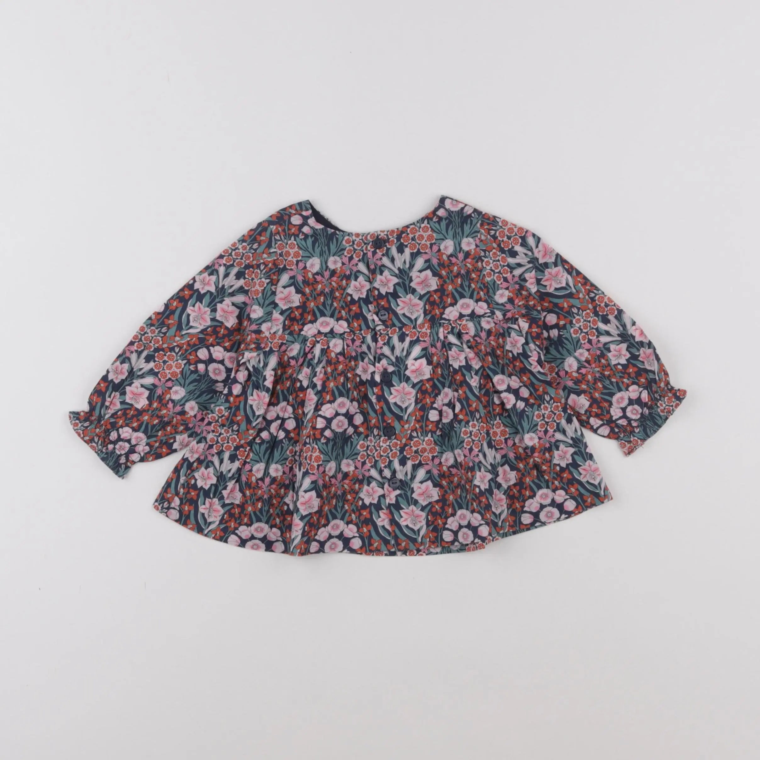Jacadi - blouse liberty multicolore - 6 mois