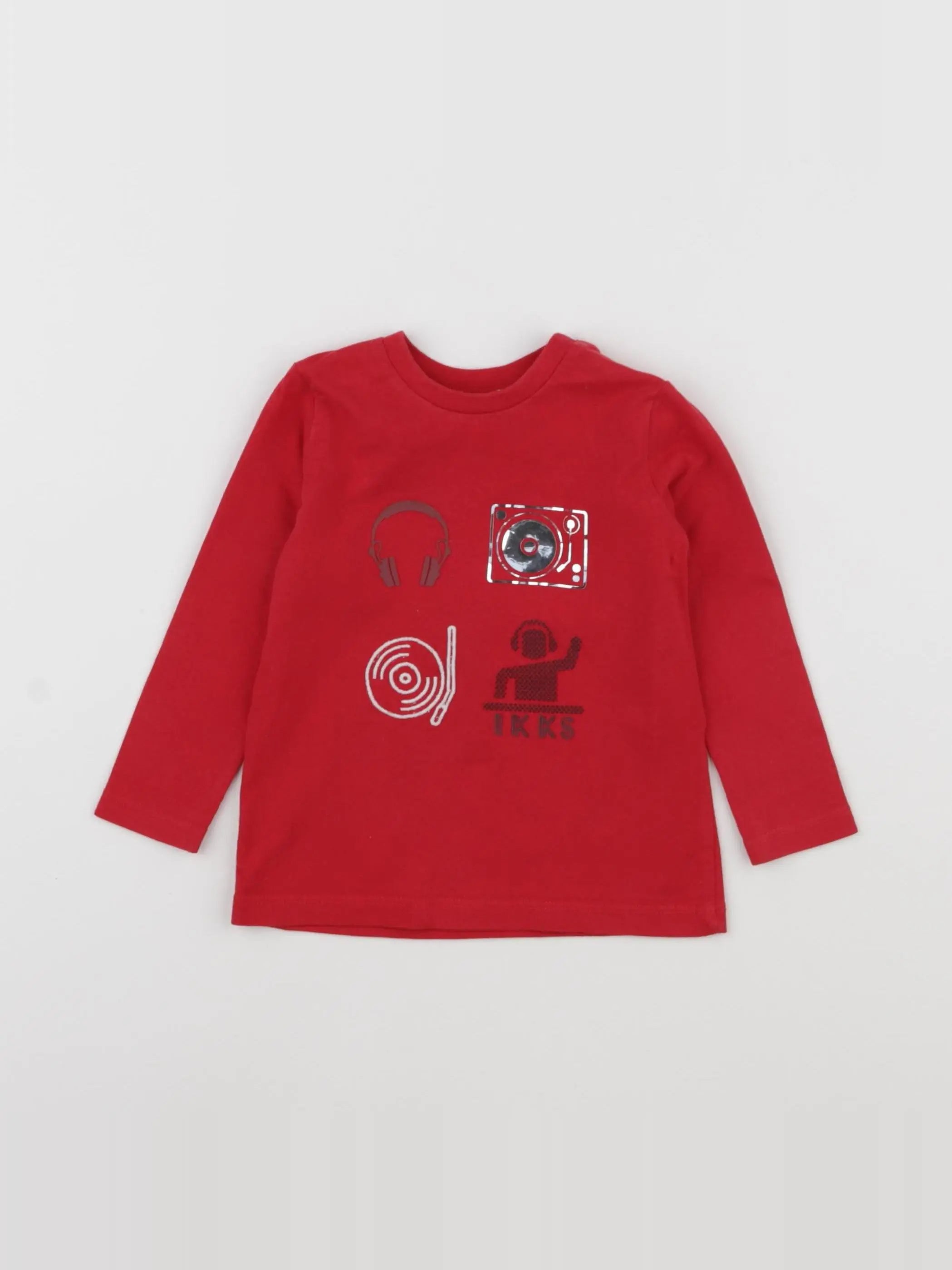 IKKS - tee-shirt rouge - 12 mois