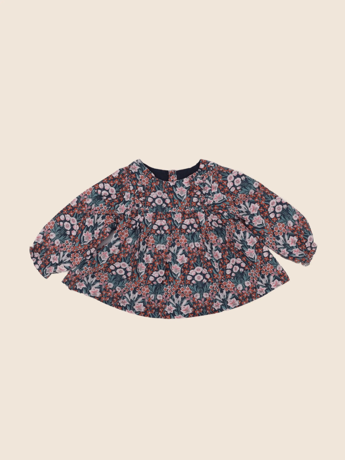 Jacadi - blouse liberty bleu - 12 mois