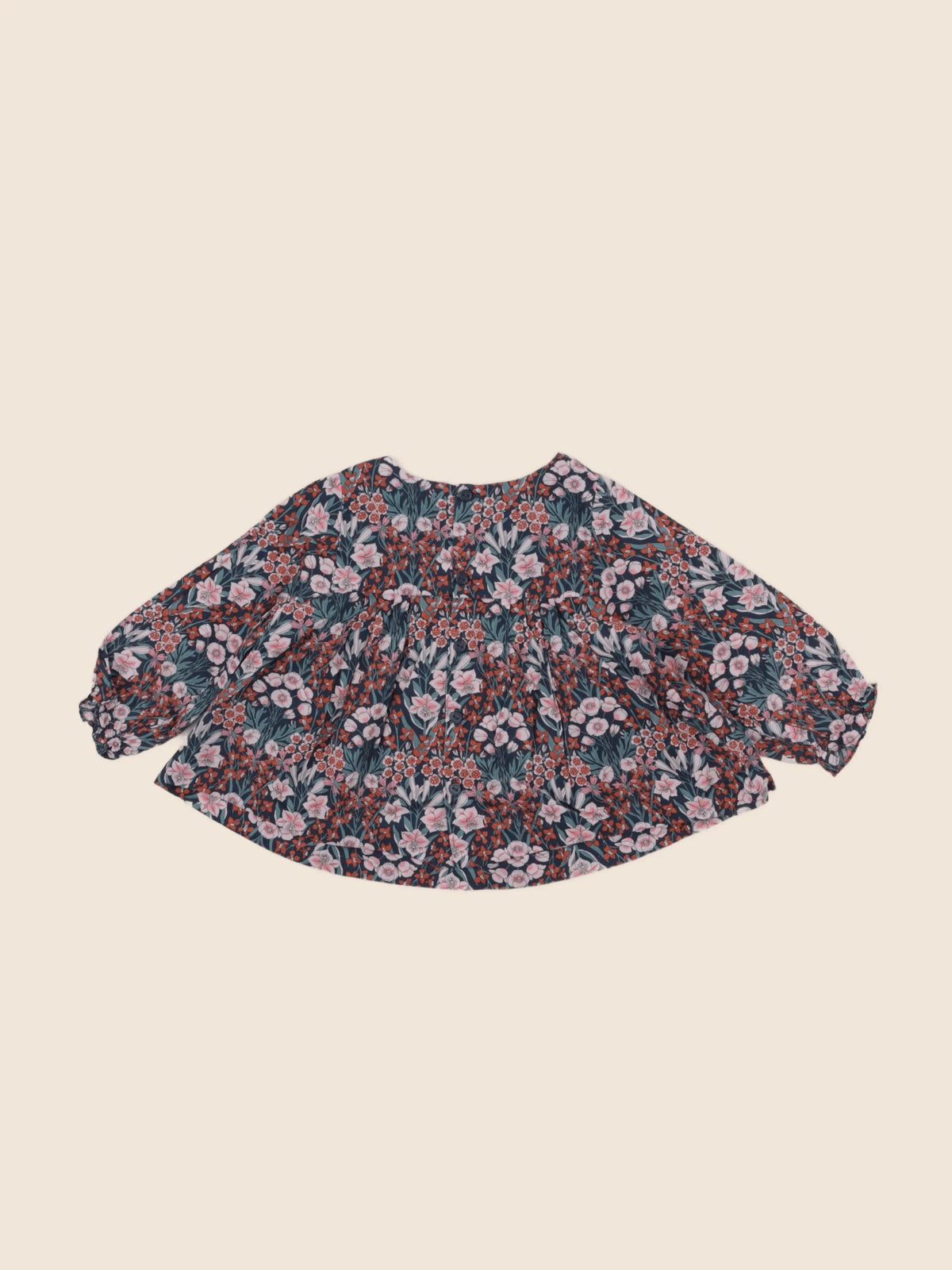 Jacadi - blouse liberty bleu - 12 mois