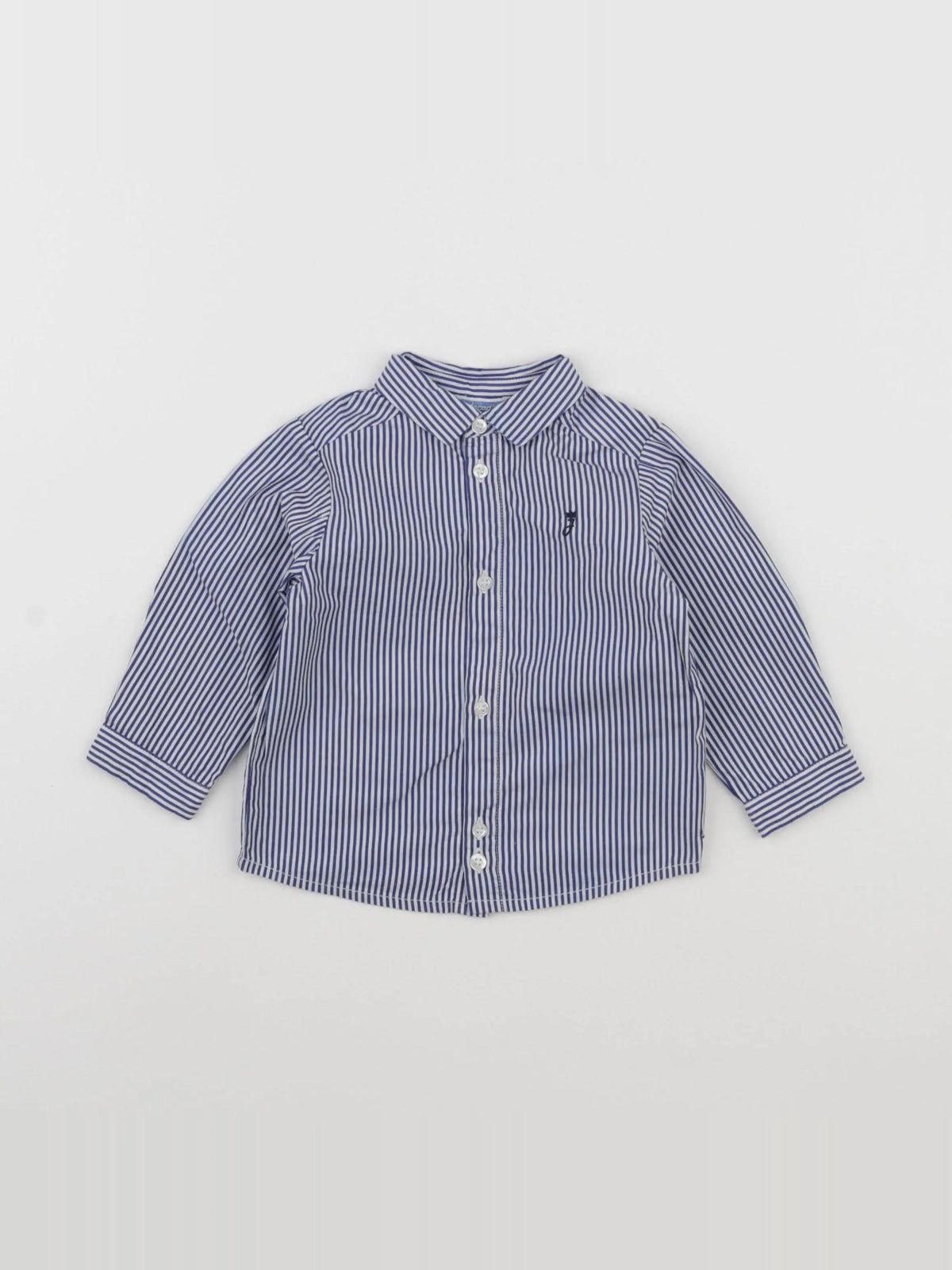 Jacadi - chemise bleu - 12 mois