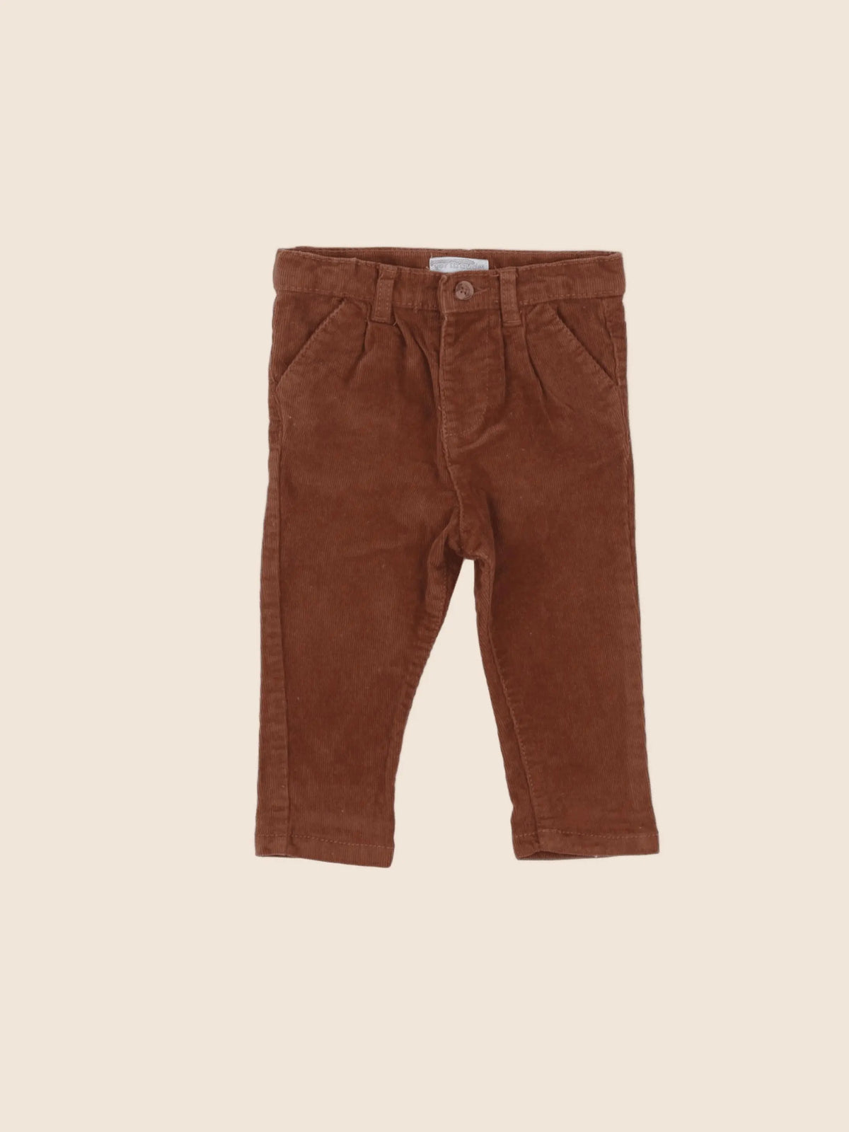 Vertbaudet - pantalon marron - 6 mois