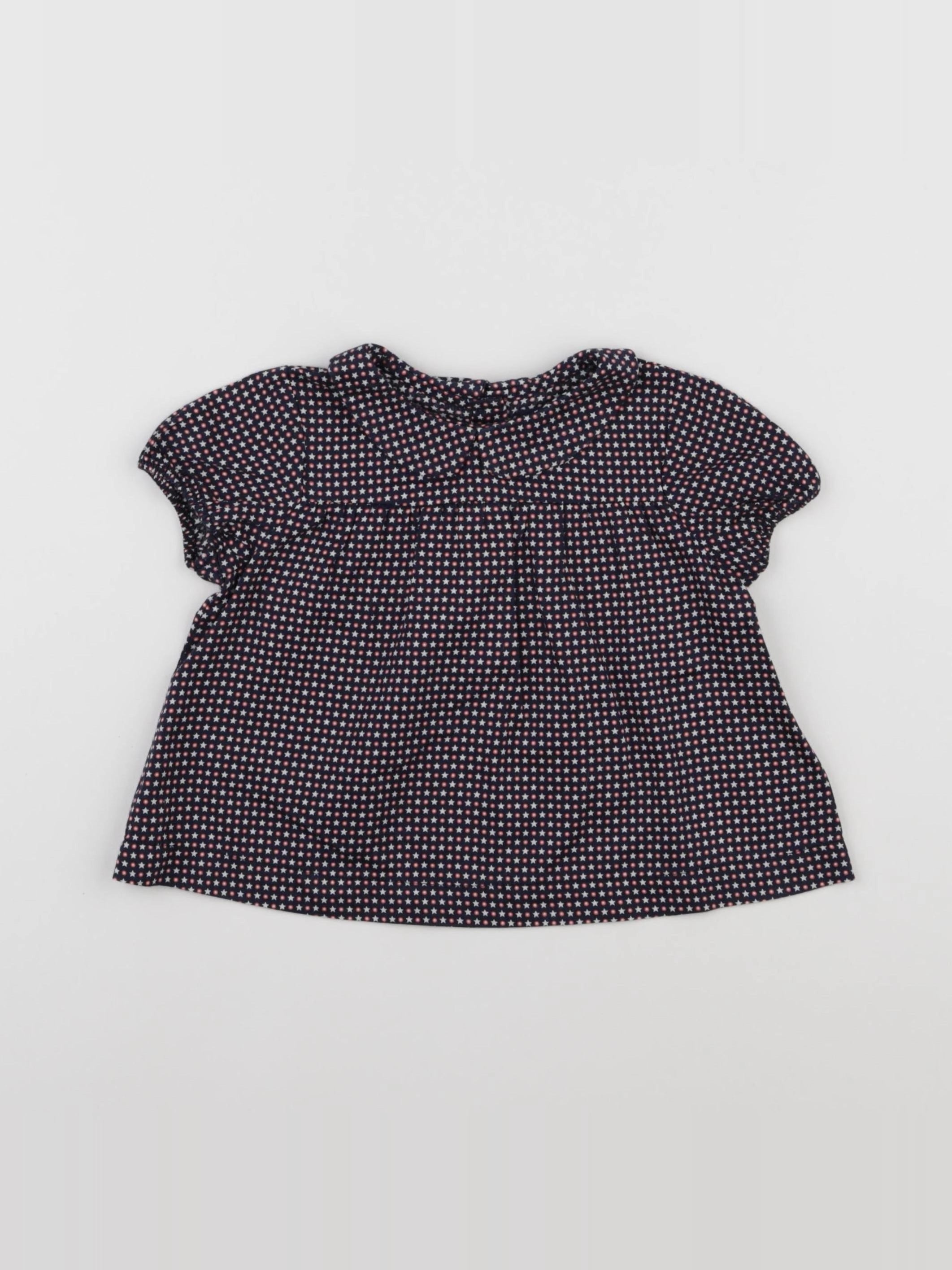 GAP - blouse bleu - 12/18 mois