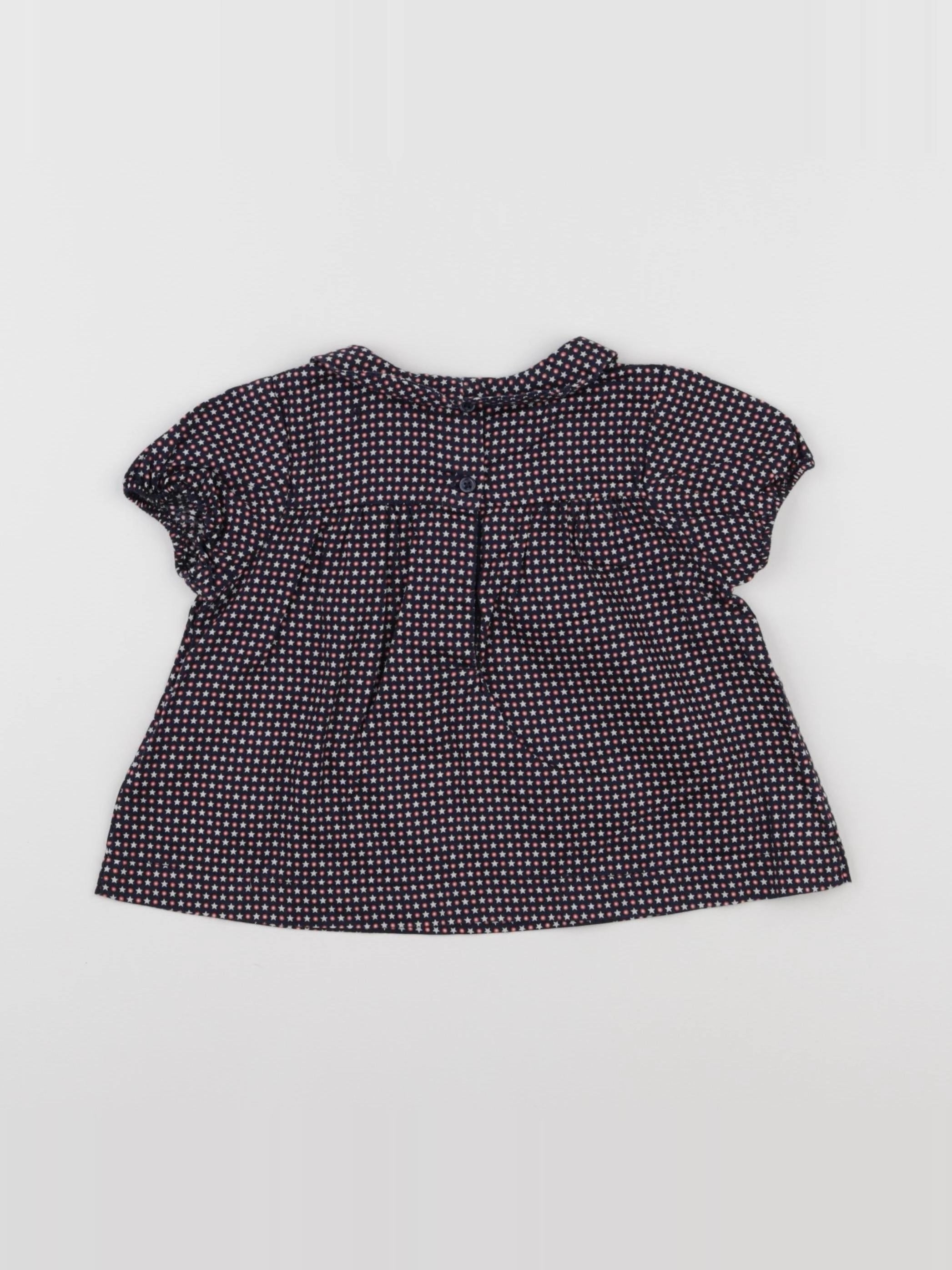 GAP - blouse bleu - 12/18 mois