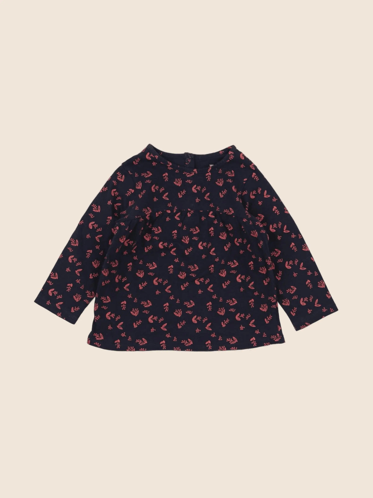 Vertbaudet - tee-shirt bleu - 12 mois