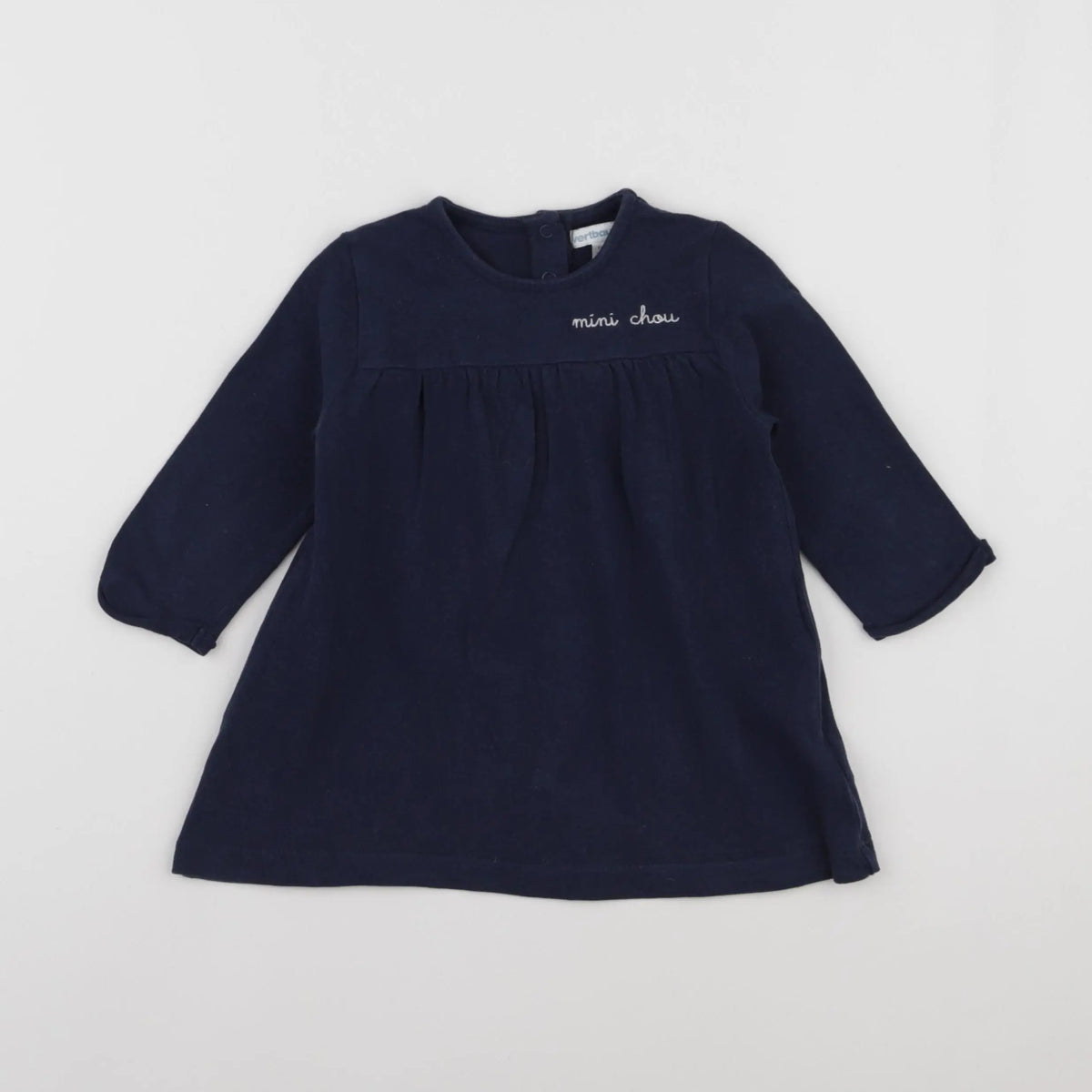 Vertbaudet - robe bleu - 12 mois