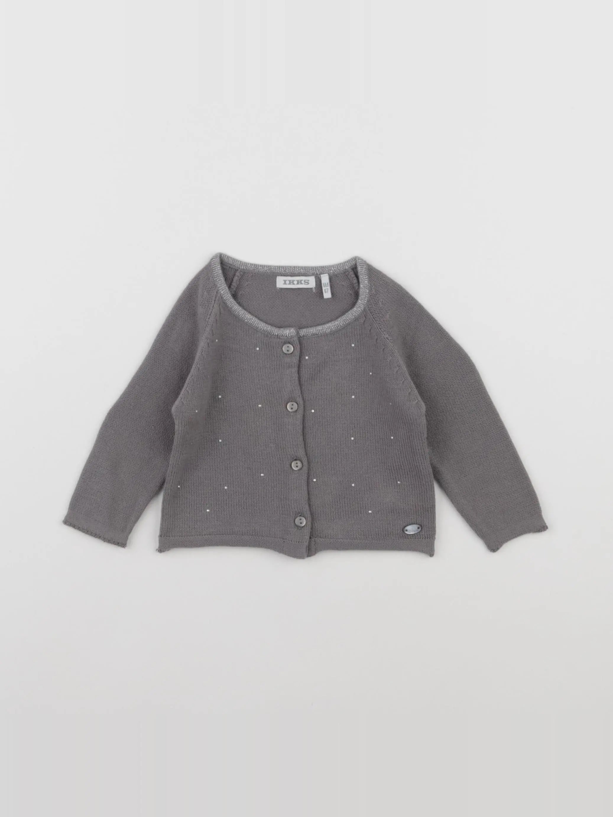 IKKS - gilet gris - 6 mois