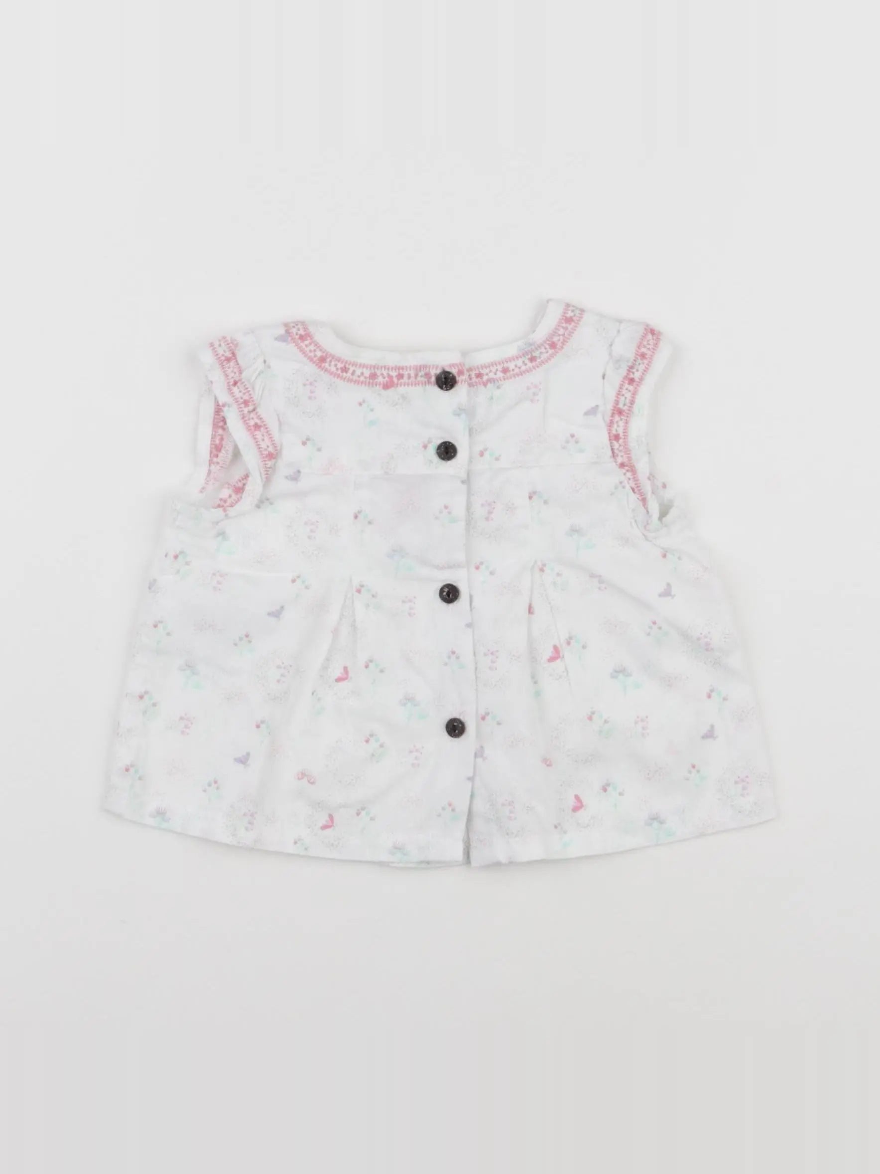Vertbaudet - blouse blanc - 3 mois