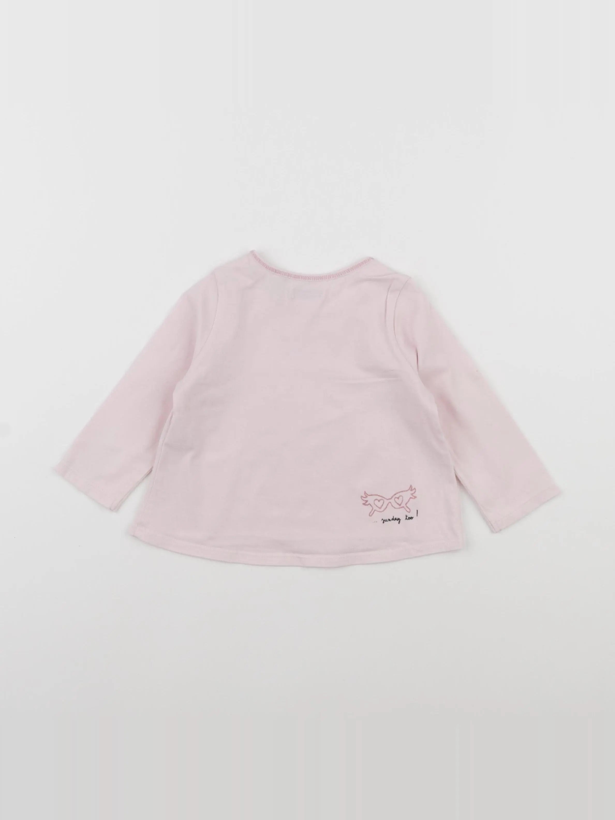 IKKS - tee-shirt rose - 6 mois