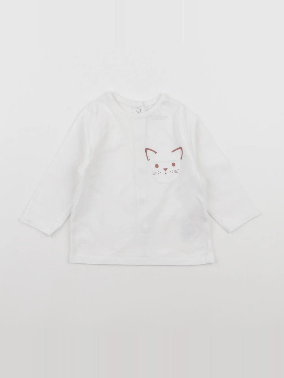 Vertbaudet - tee-shirt blanc - 3 mois