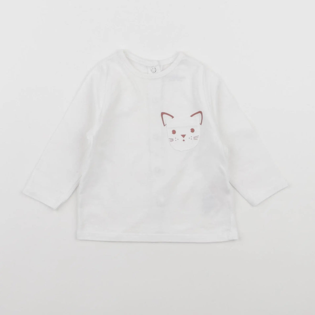 Vertbaudet - tee-shirt blanc - 3 mois