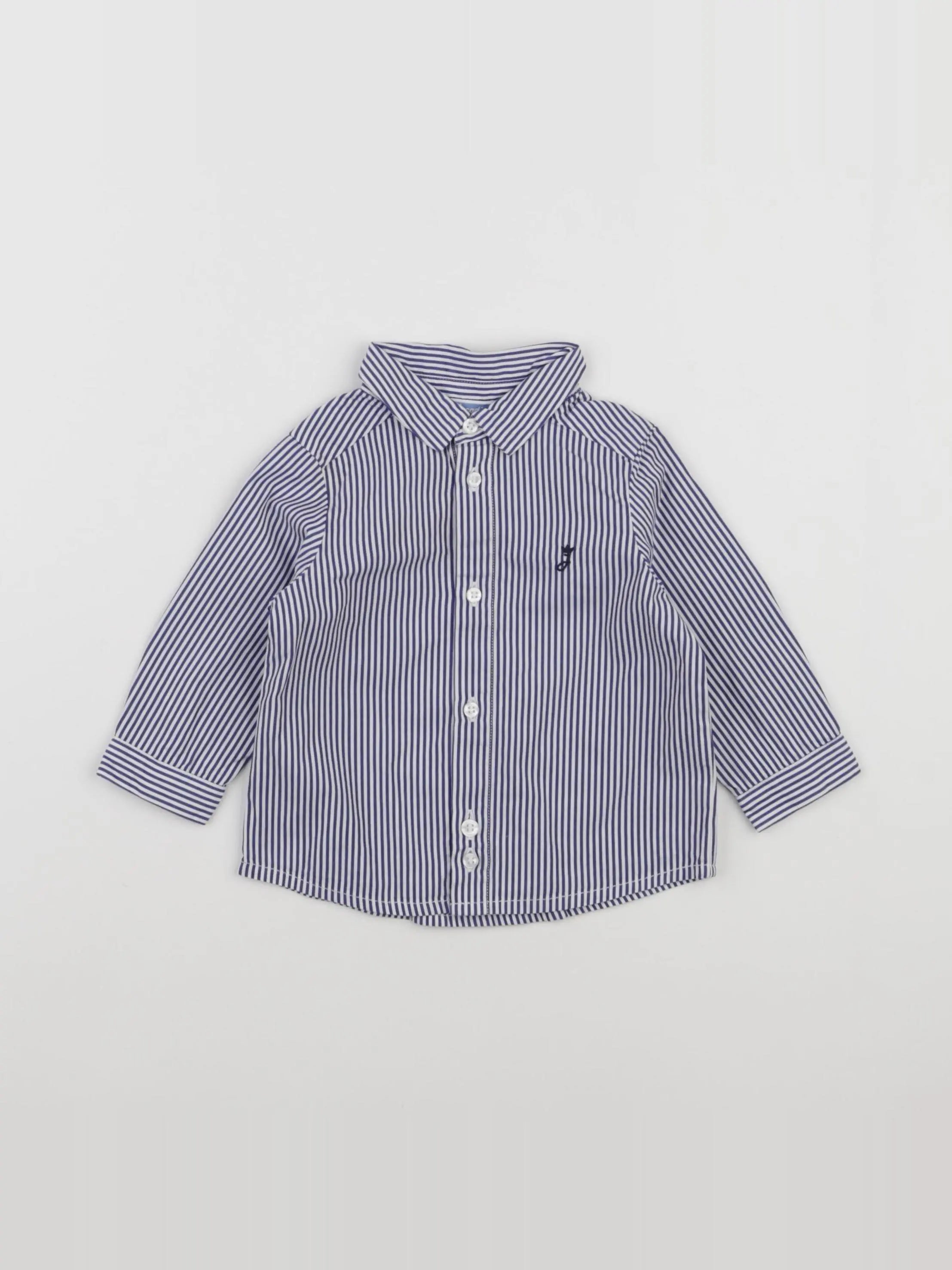 Jacadi - chemise bleu - 6 mois