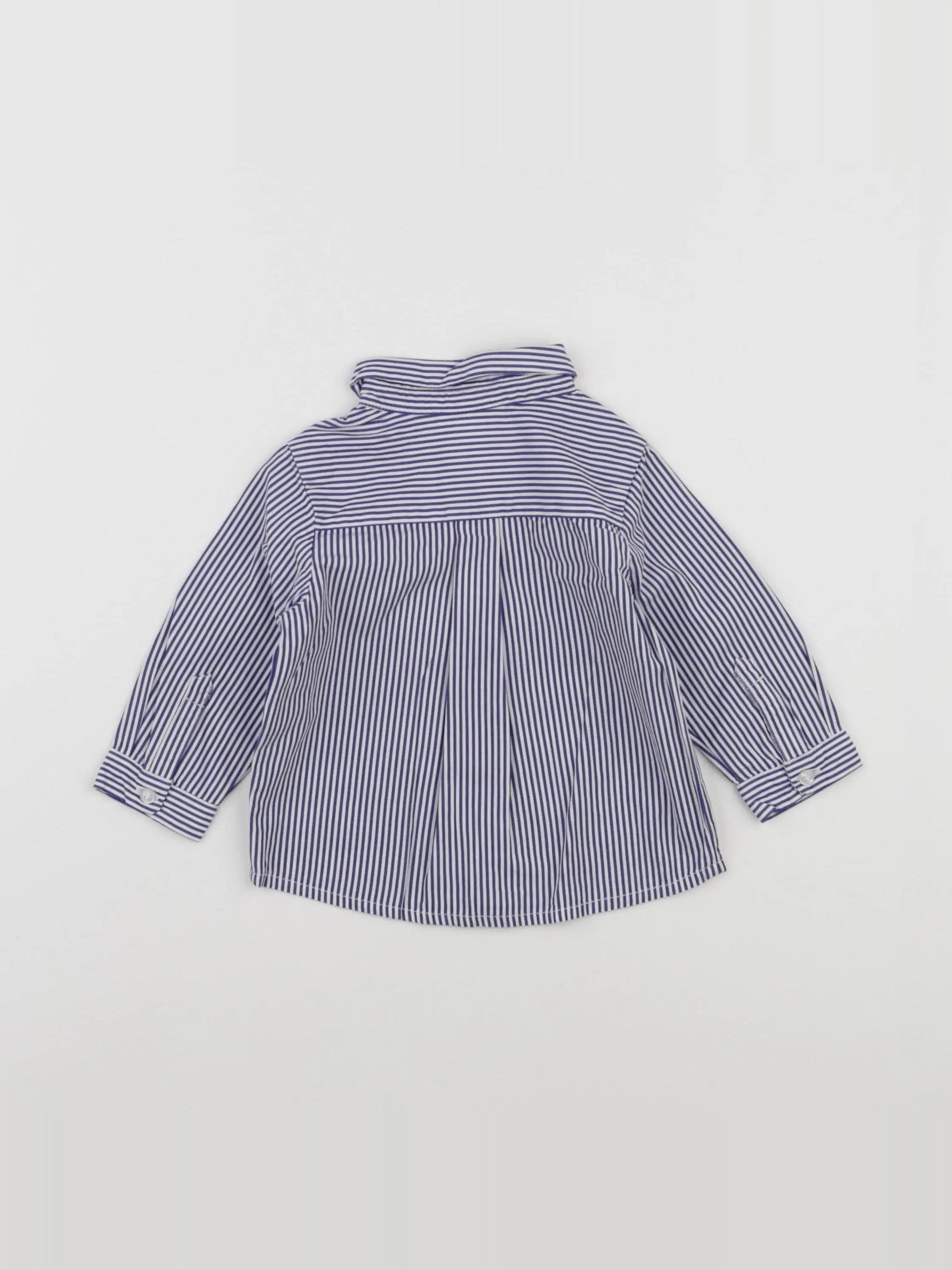 Jacadi - chemise bleu - 6 mois