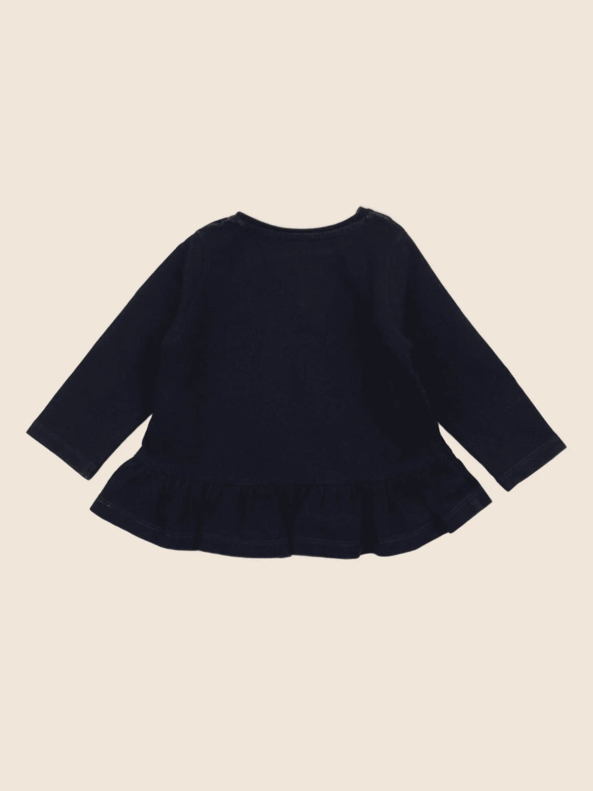 Vertbaudet - tee-shirt bleu, argent - 6 mois