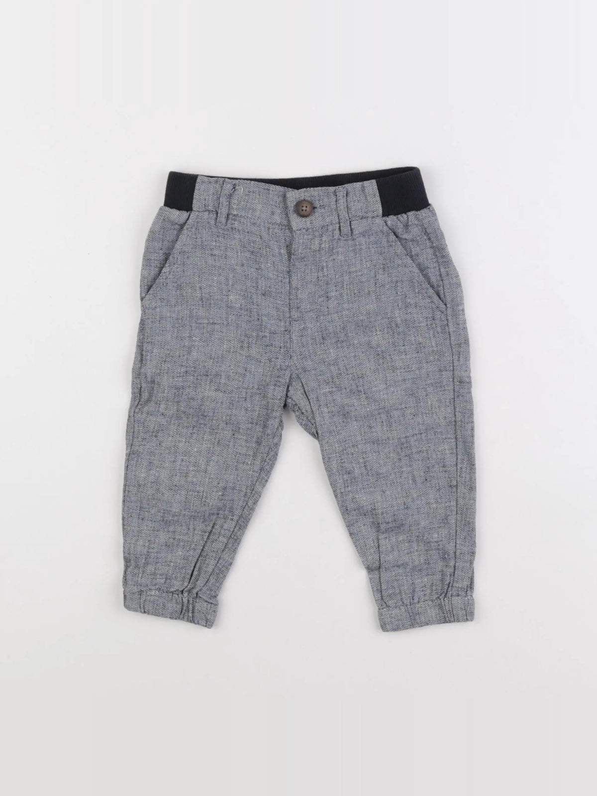 Boutchou - pantalon bleu - 9 mois