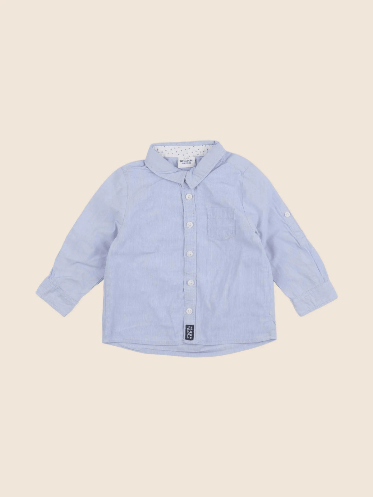 Tape à l'oeil - chemise bleu - 18 mois