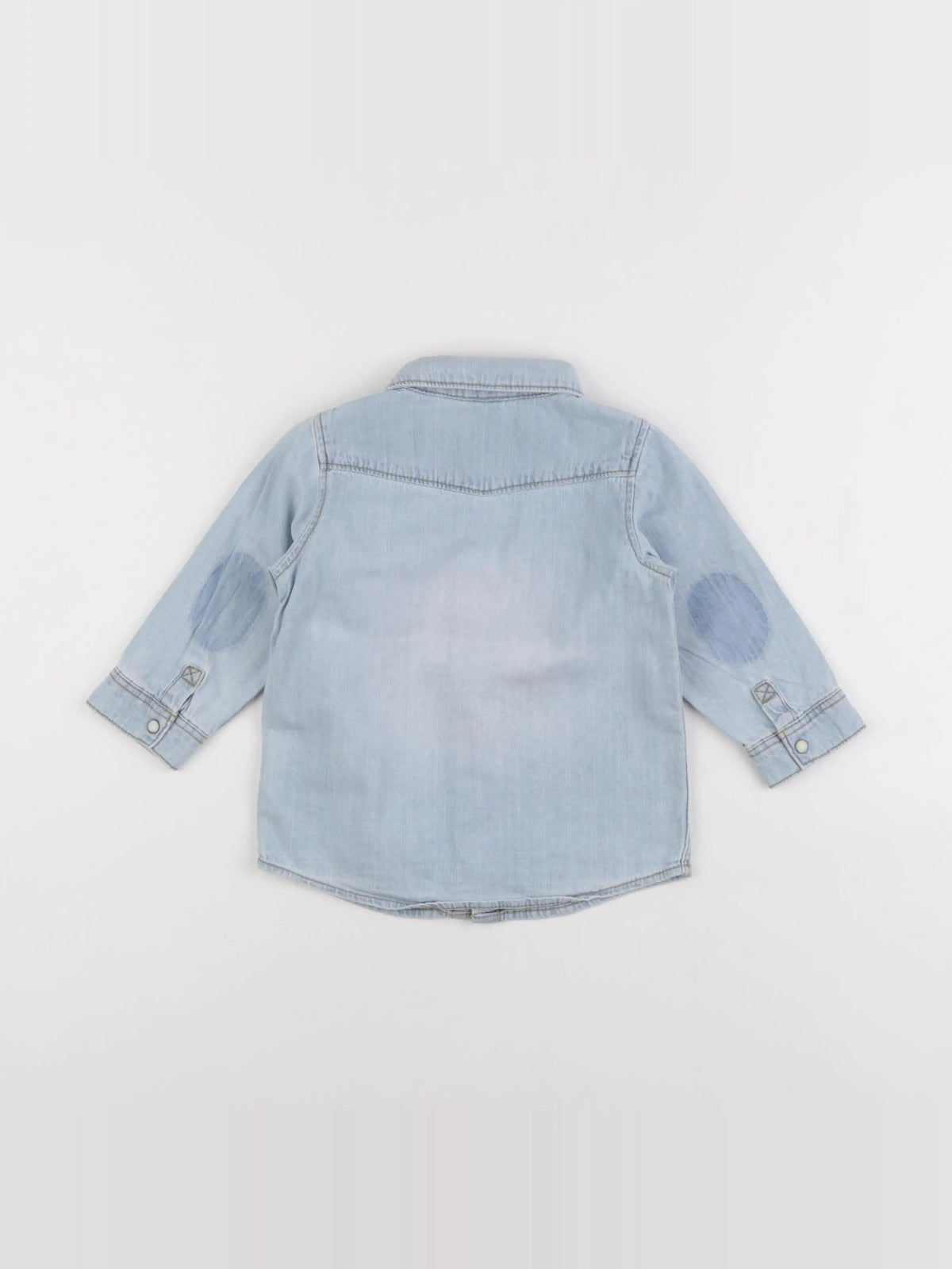 H&M - chemise bleu - 6/9 mois