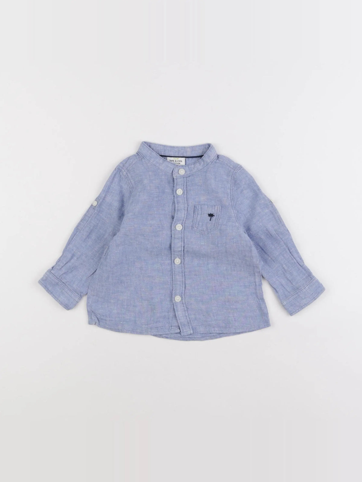 Tape à l'oeil - chemise bleu - 9 mois