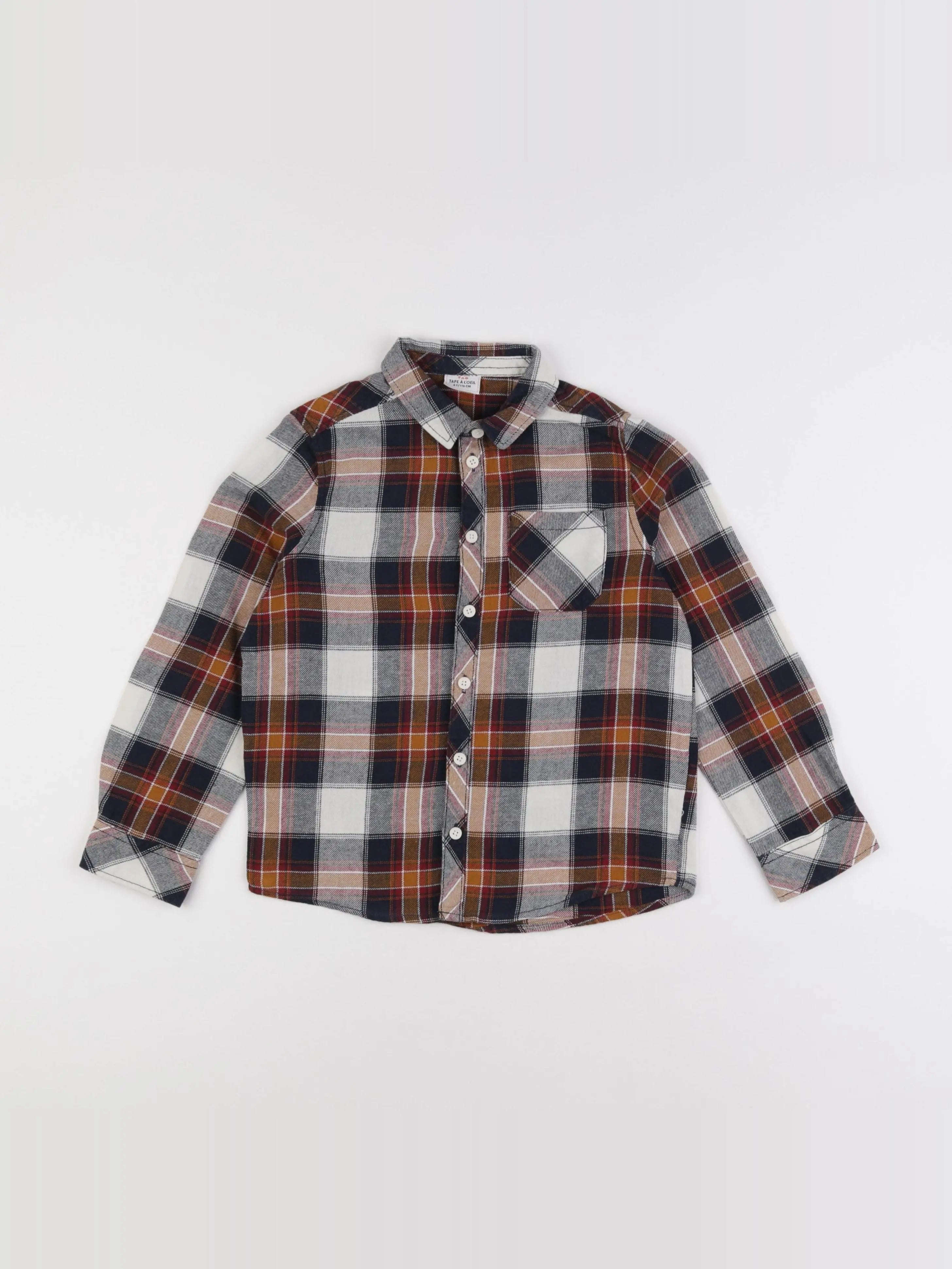 Tape à l'oeil - chemise marron - 6 ans