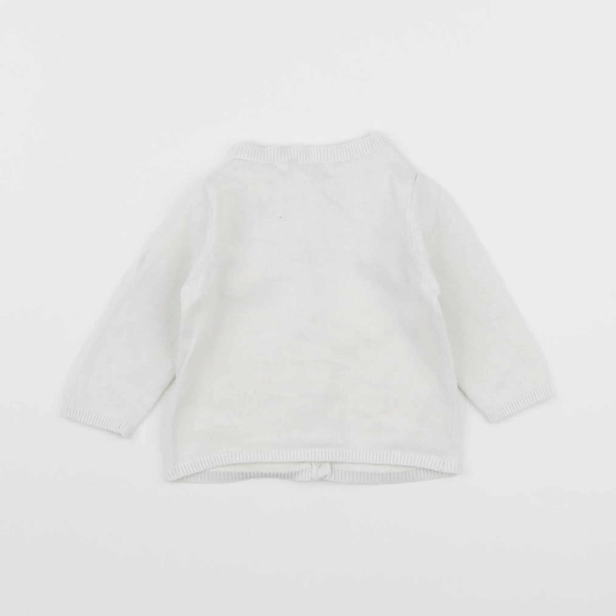 Vertbaudet - gilet blanc - 6 mois