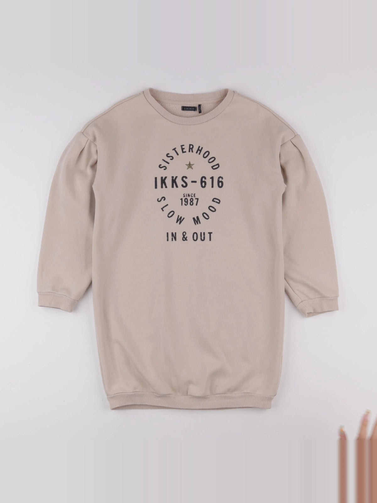 IKKS - robe beige - 10 ans