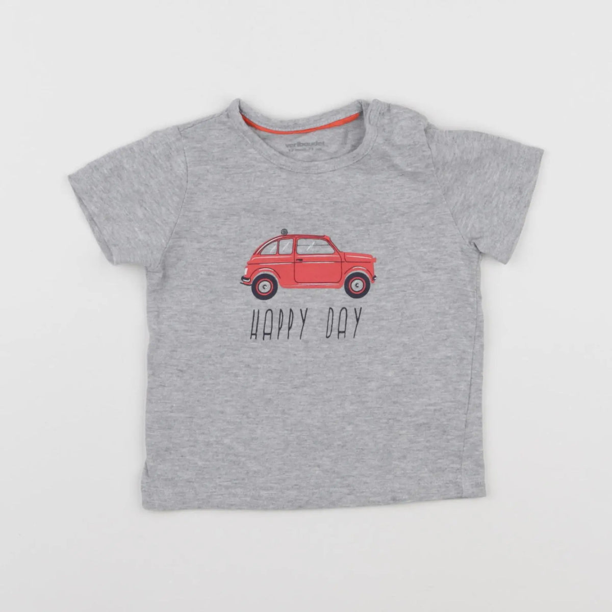 Vertbaudet - tee-shirt gris - 12 mois