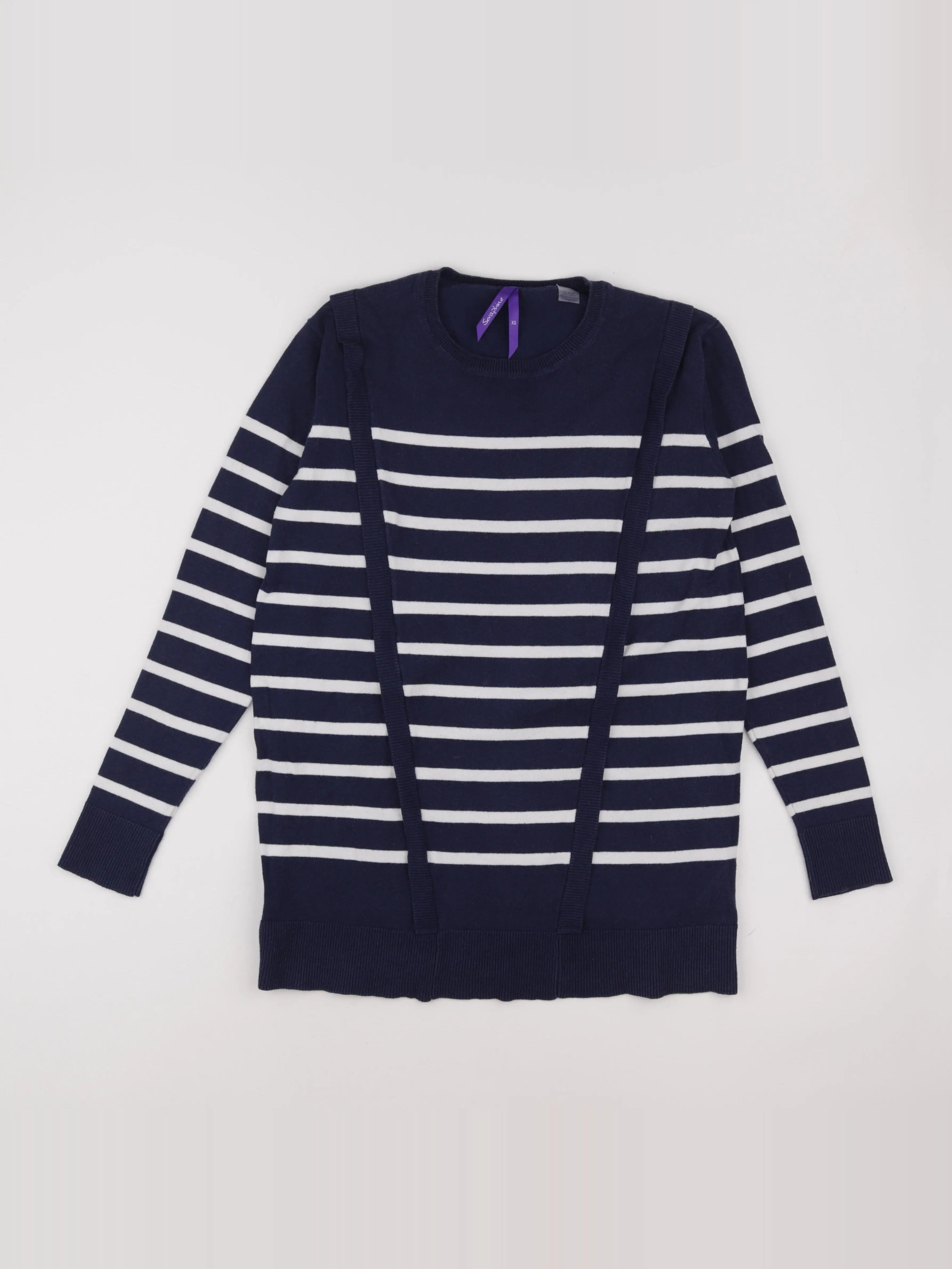 Seraphine - pull allaitement, grossesse bleu - 34