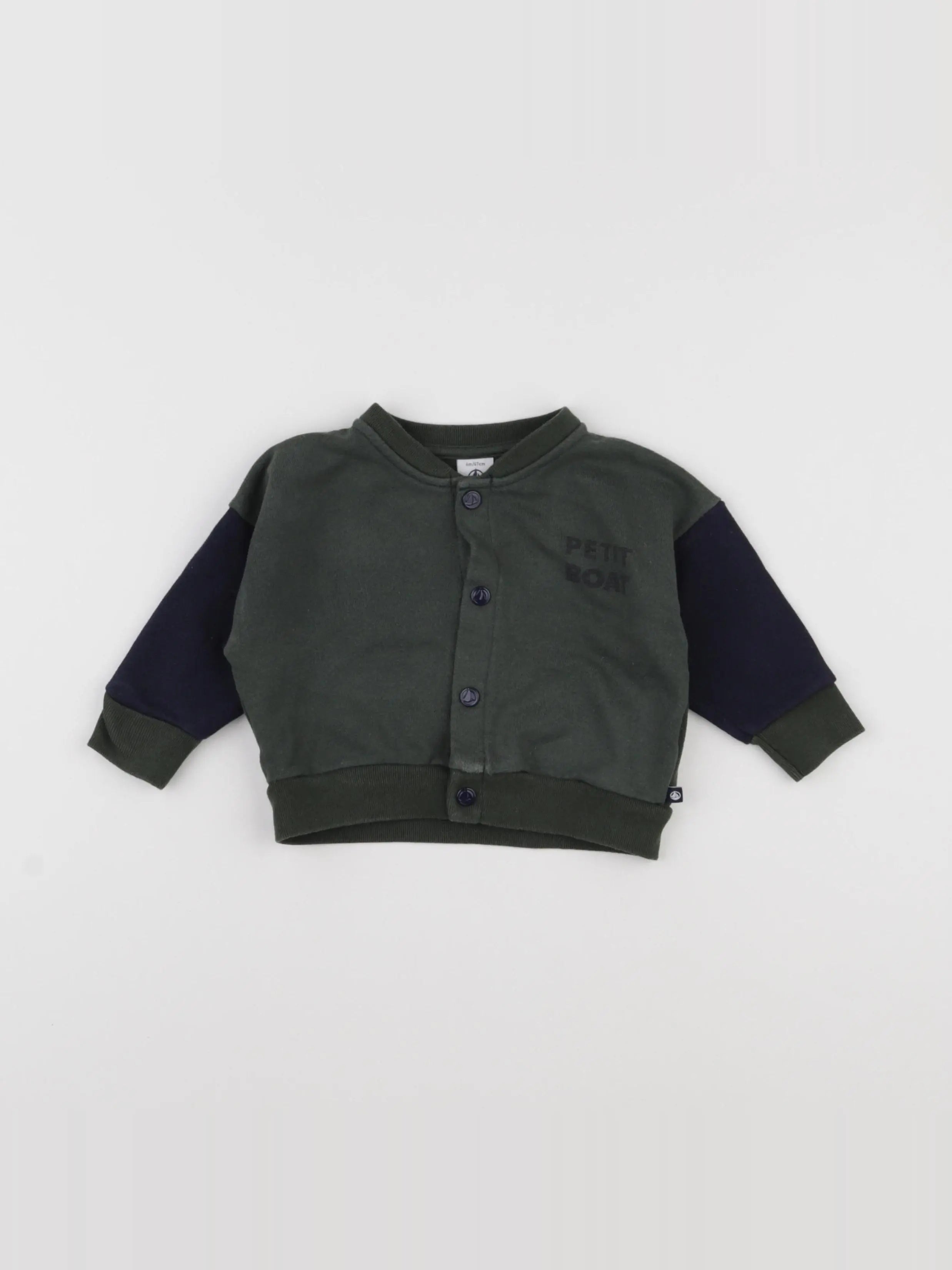 Petit Bateau - sweat multicolore - 6 mois