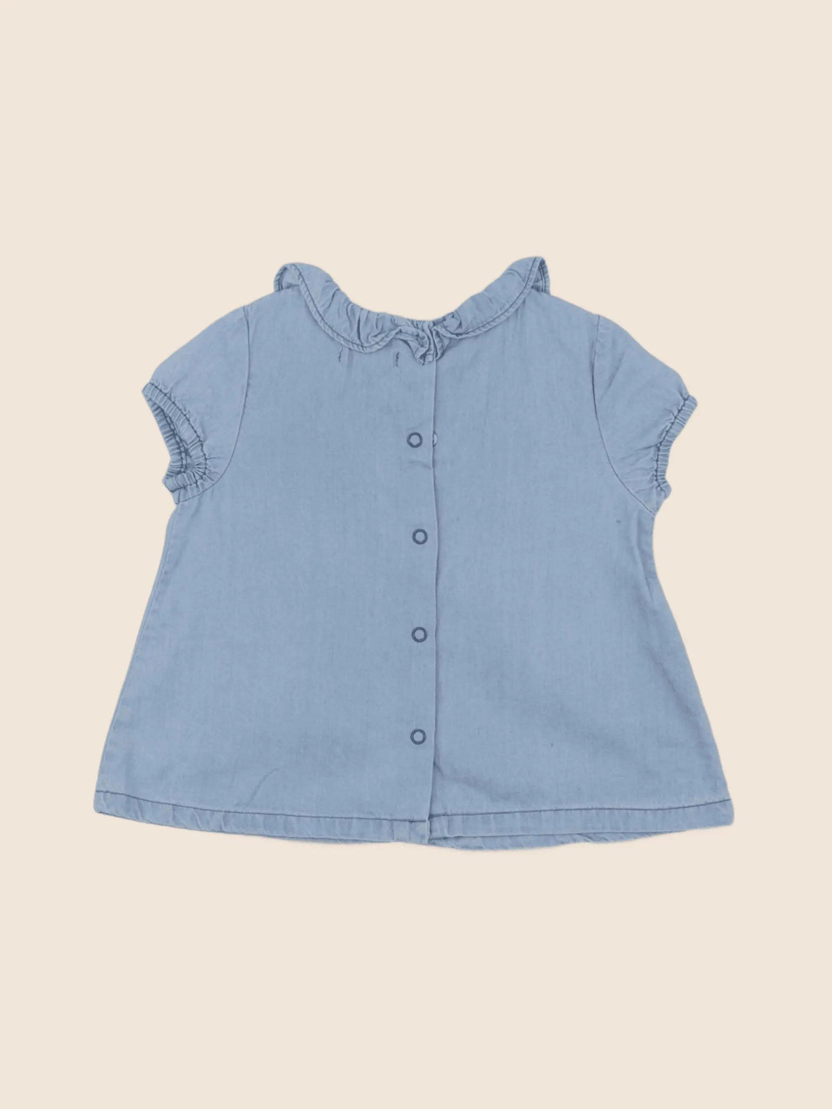 Eden & Victor - blouse bleu - 9 mois