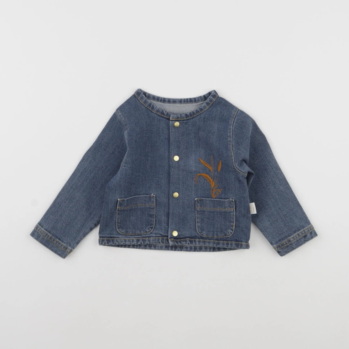 Poudre Organic - veste bleu - 6 mois