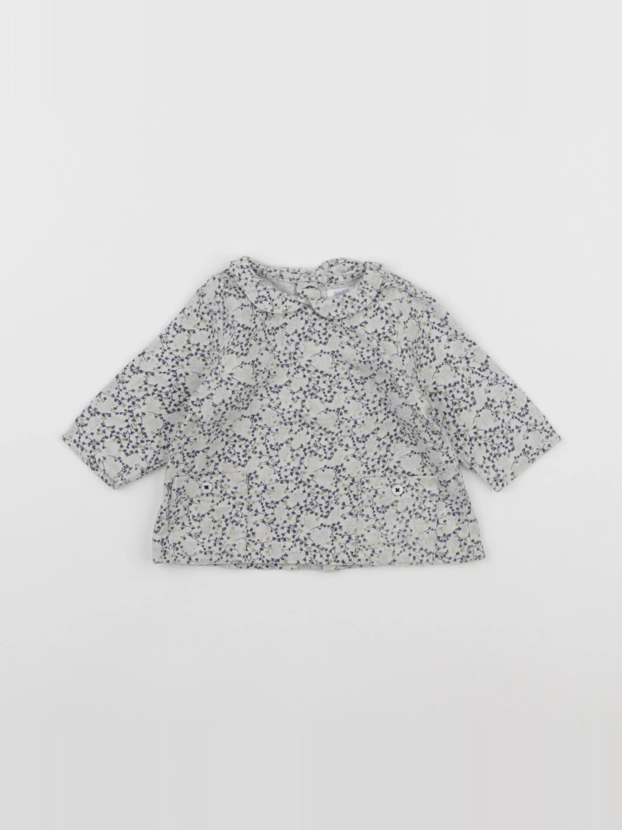 Boutchou - blouse gris - 3 mois
