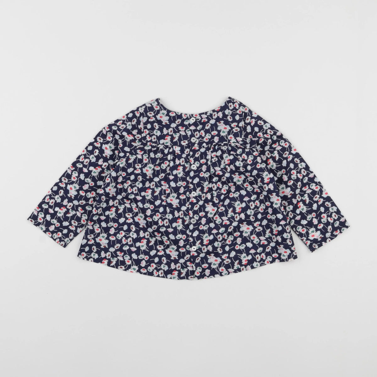 Jacadi - blouse liberty bleu - 24 mois