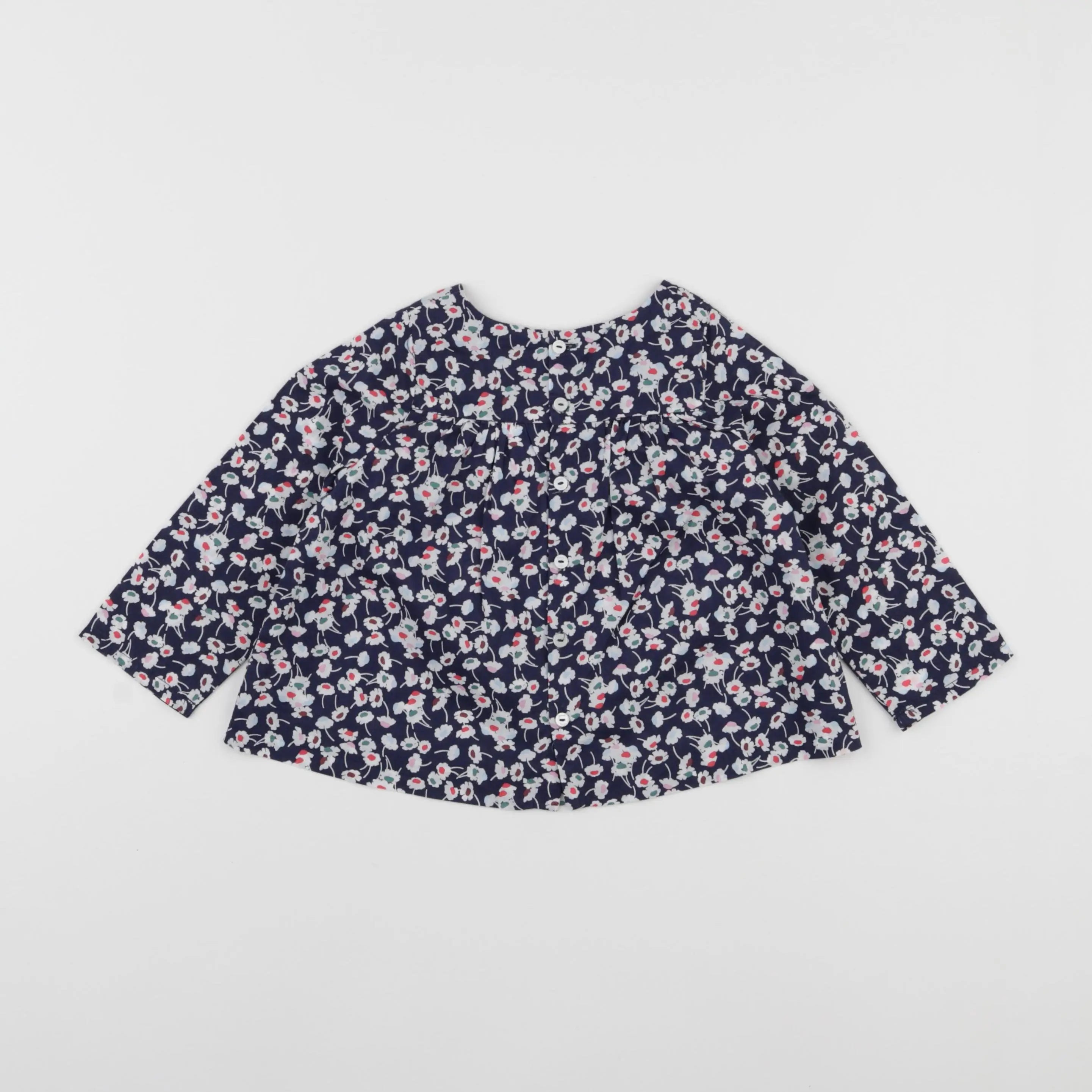 Jacadi - blouse liberty bleu - 24 mois