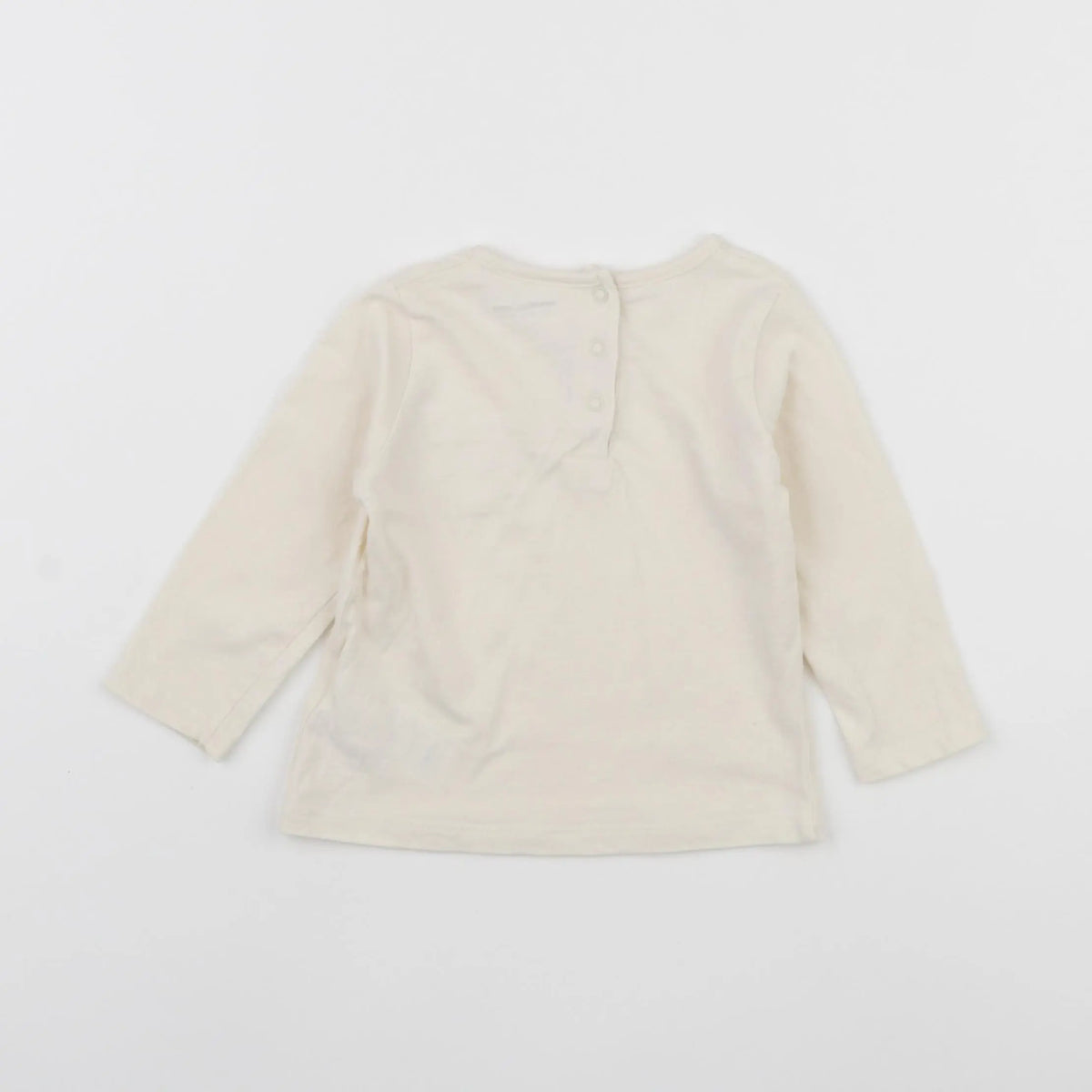 Vertbaudet - tee-shirt beige - 12 mois