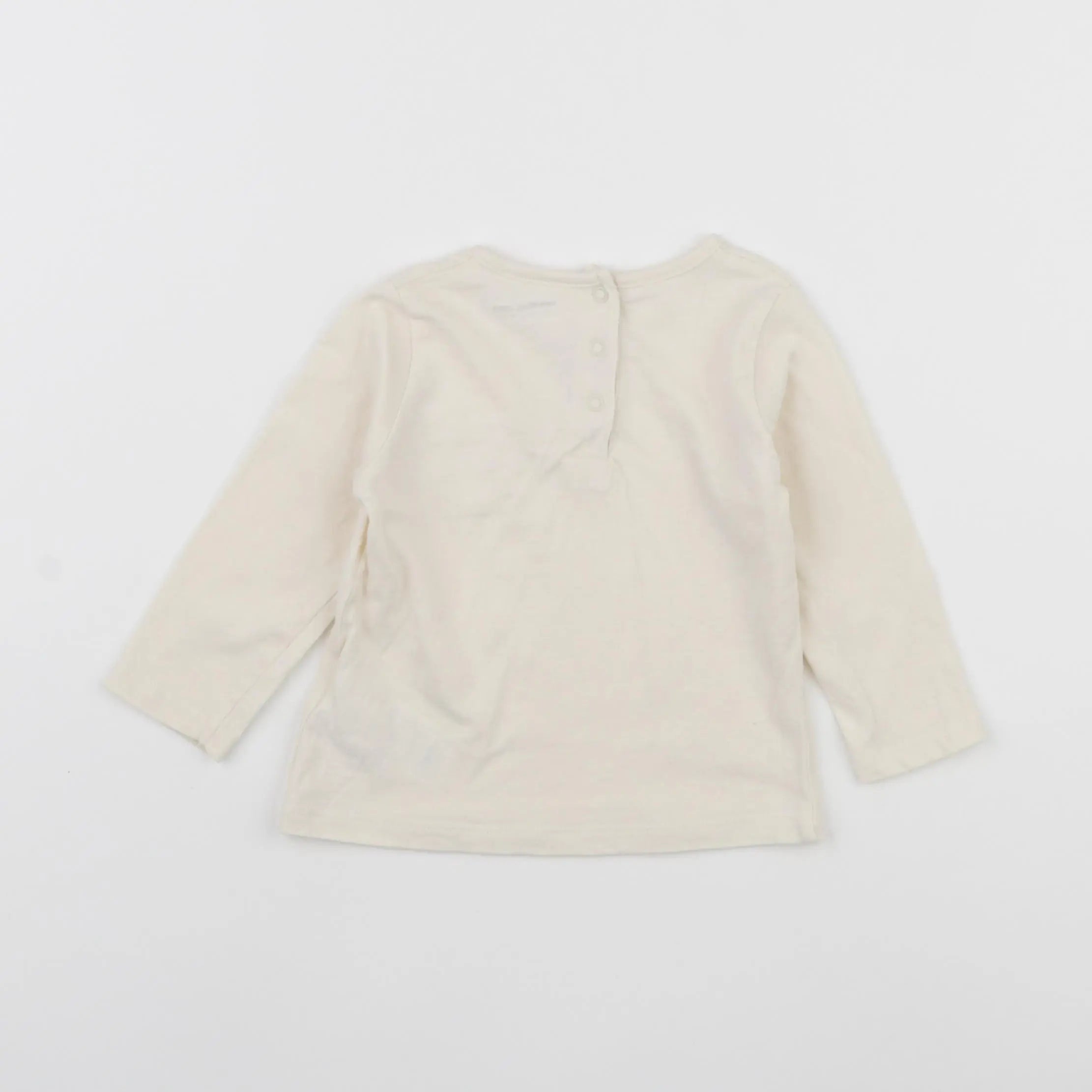 Vertbaudet - tee-shirt beige - 12 mois