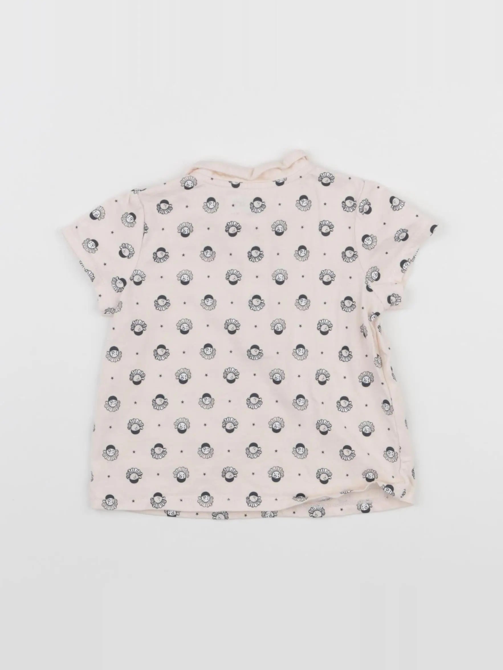 Natalys - tee-shirt rose - 12 mois