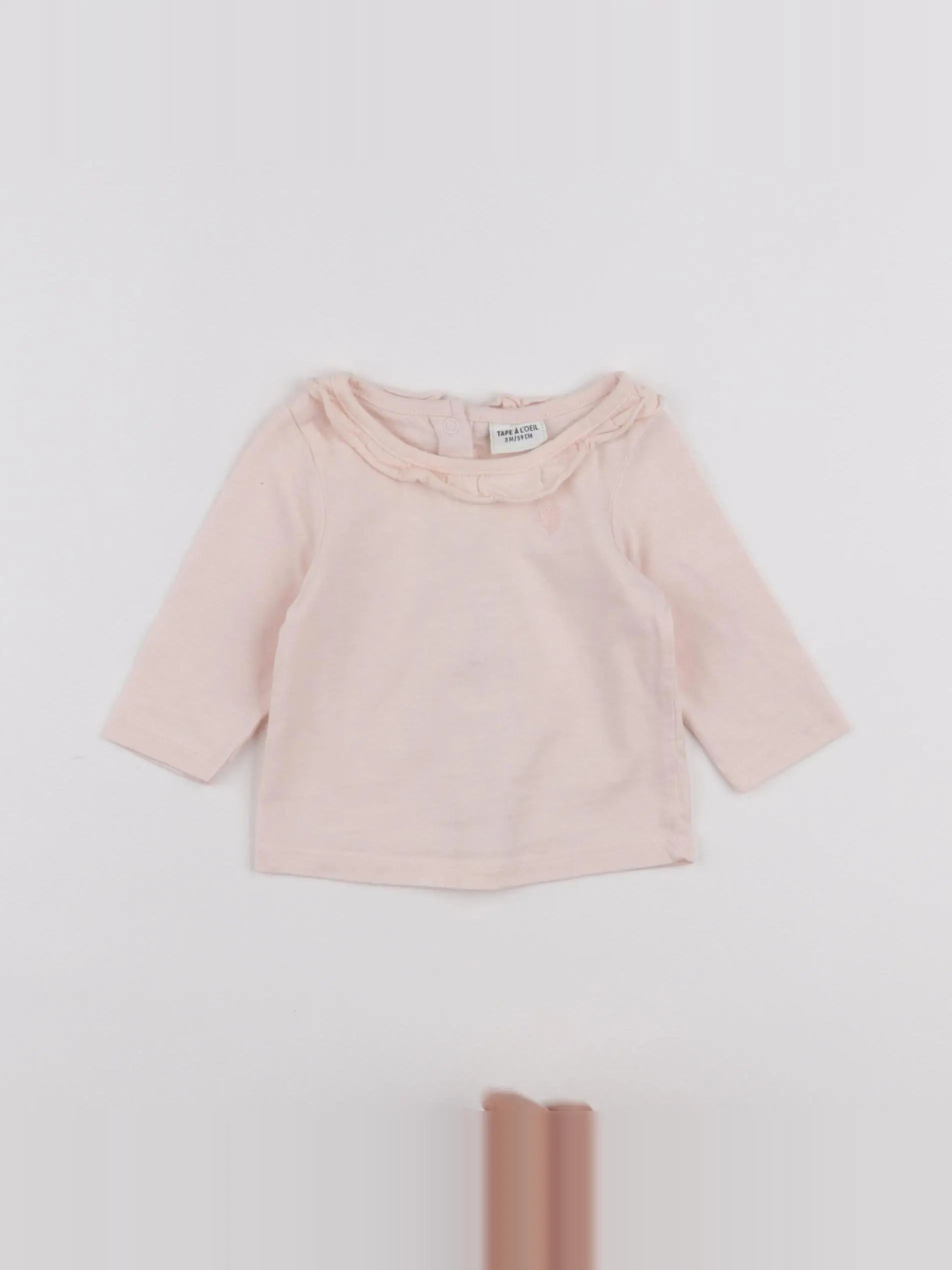 Tape à l'oeil - tee-shirt rose - 3 mois