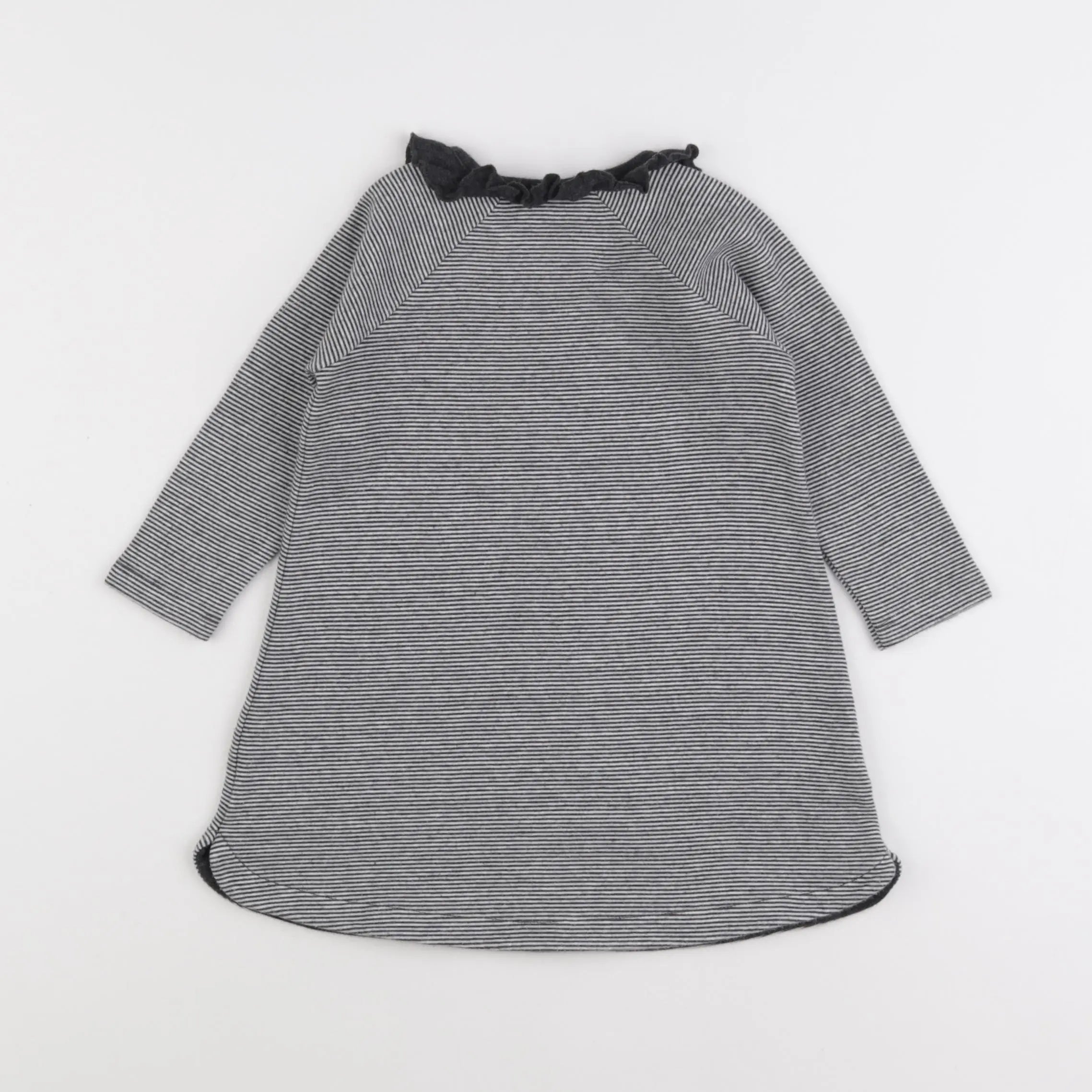 Petit Bateau - robe gris - 18 mois