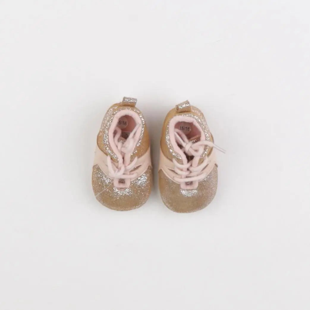 IKKS - chaussons or, rose - pointure 15/16