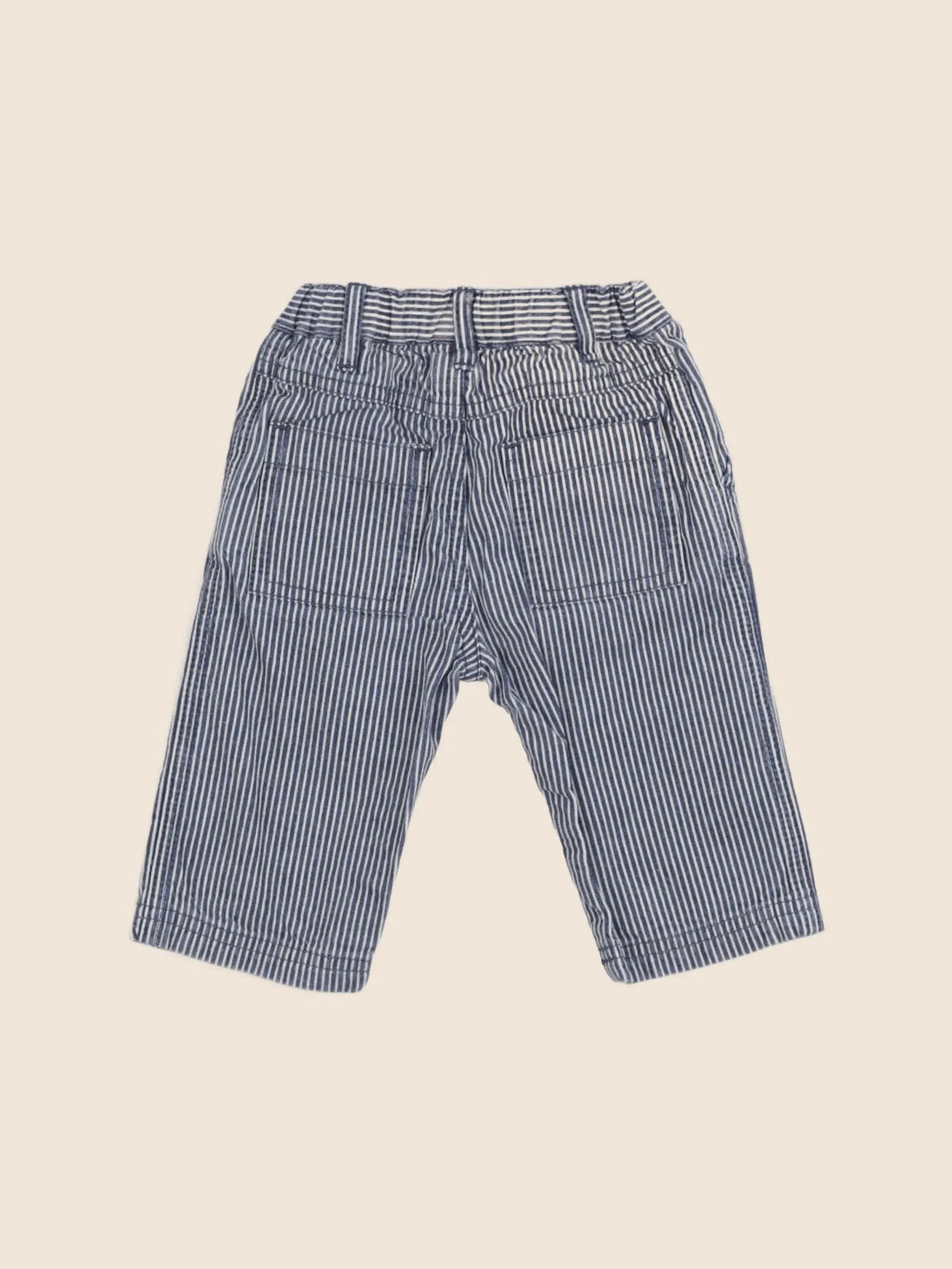 Petit Bateau - pantalon bleu - 6 mois