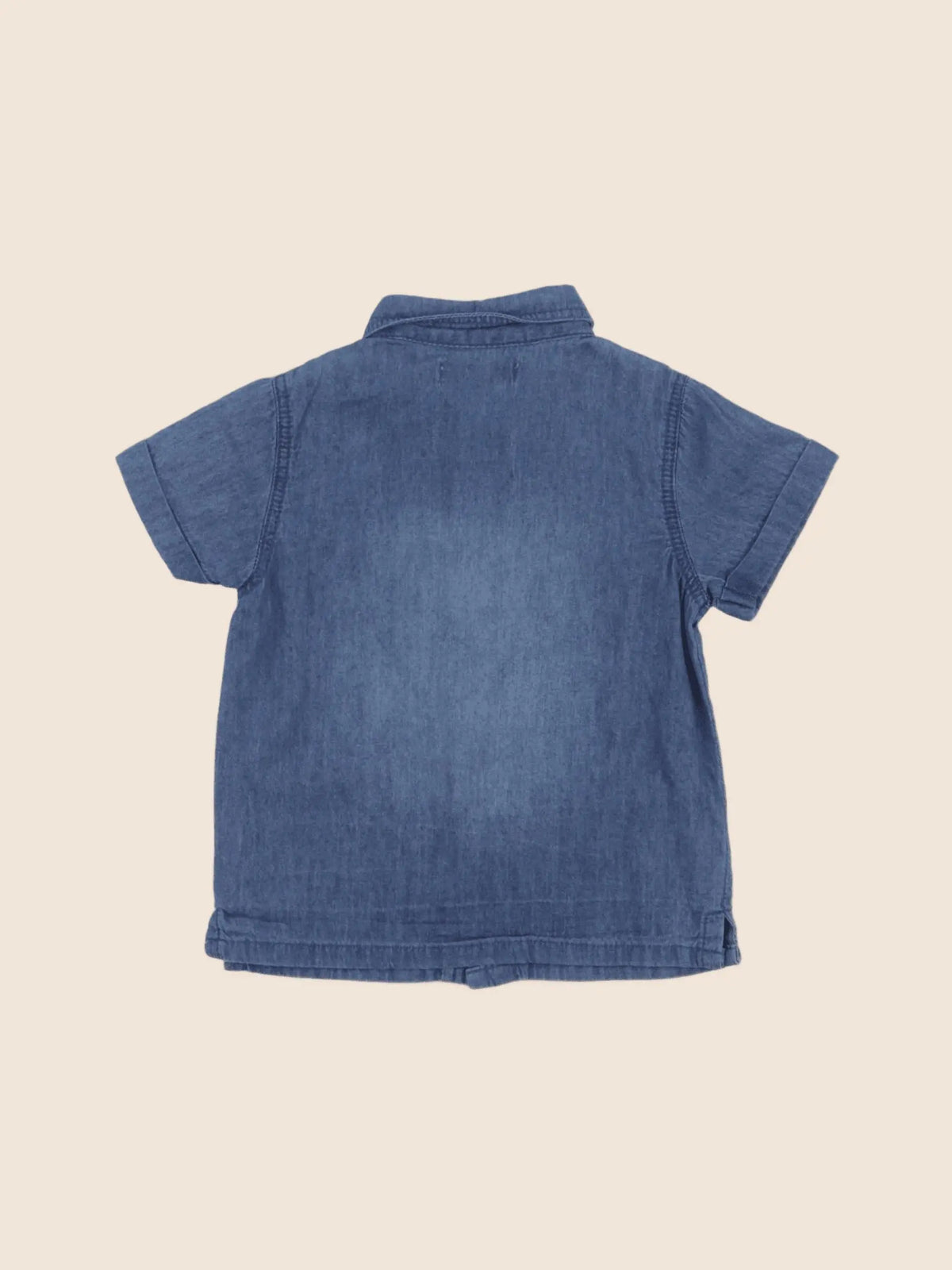 Vertbaudet - chemise bleu - 6 mois