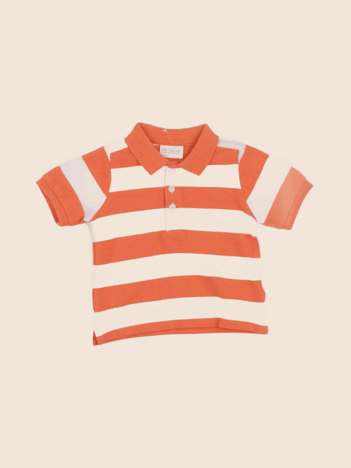 Natalys - polo orange - 6 mois