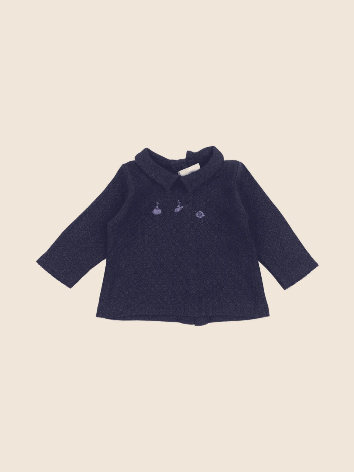 Petit Bateau - tee-shirt bleu - 6 mois